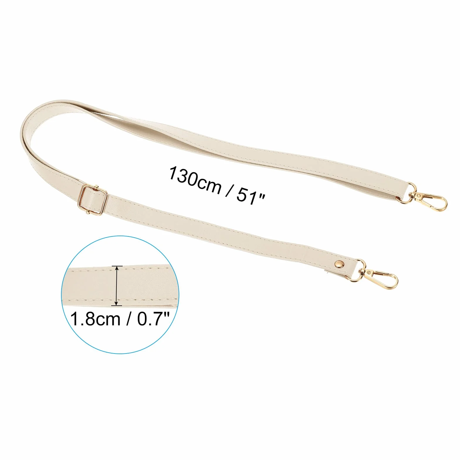 PATIKIL Wymienny skórzany pasek do torebki, regulowany pasek zastępczy na ramię crossbody