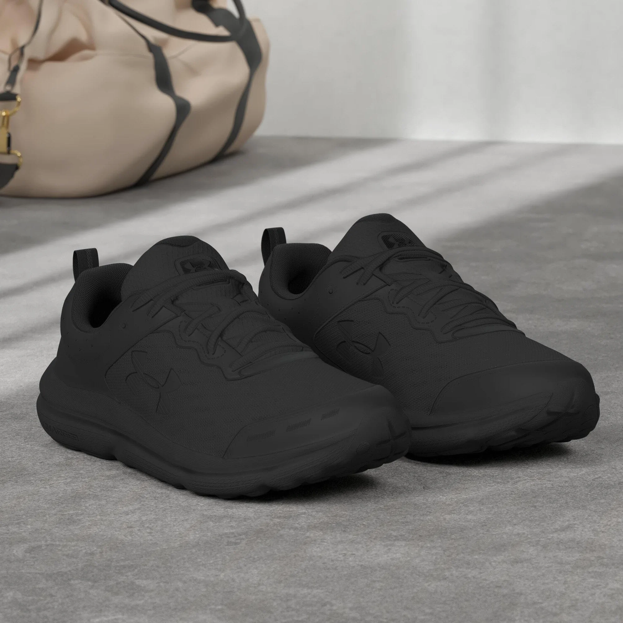 Under Armour Męskie Ua Charged Assert 10 Visual Cushioning, czarne, 44,5 EU, Czarny, 44.5 eu