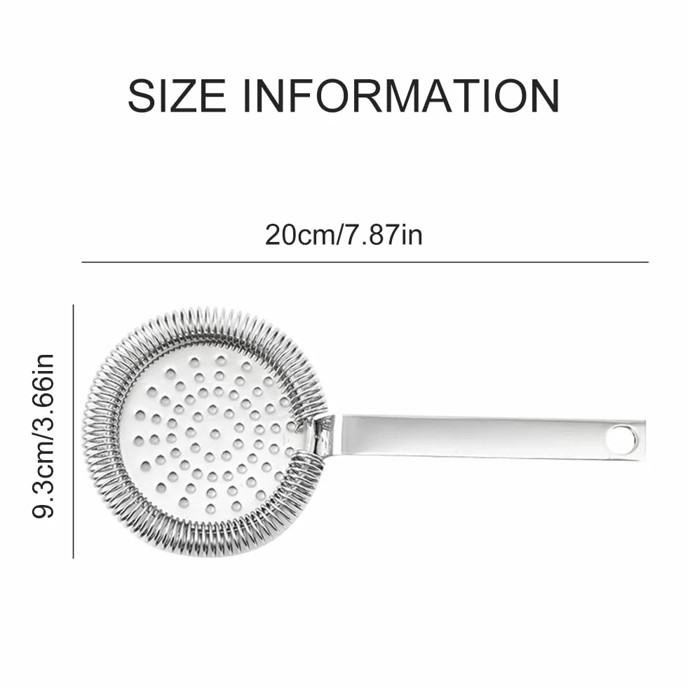 Strainer do koktajli ze stali nierdzewnej sitko barowe