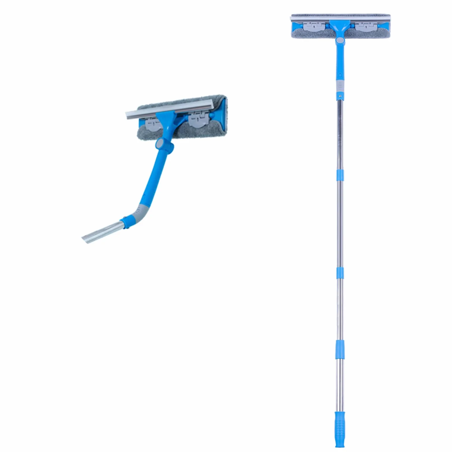 Mitclear Teleskopowa Ściereczka do Szyb 30cm Zestaw do Czyszczenia Okien z Mikrofibrą 158cm