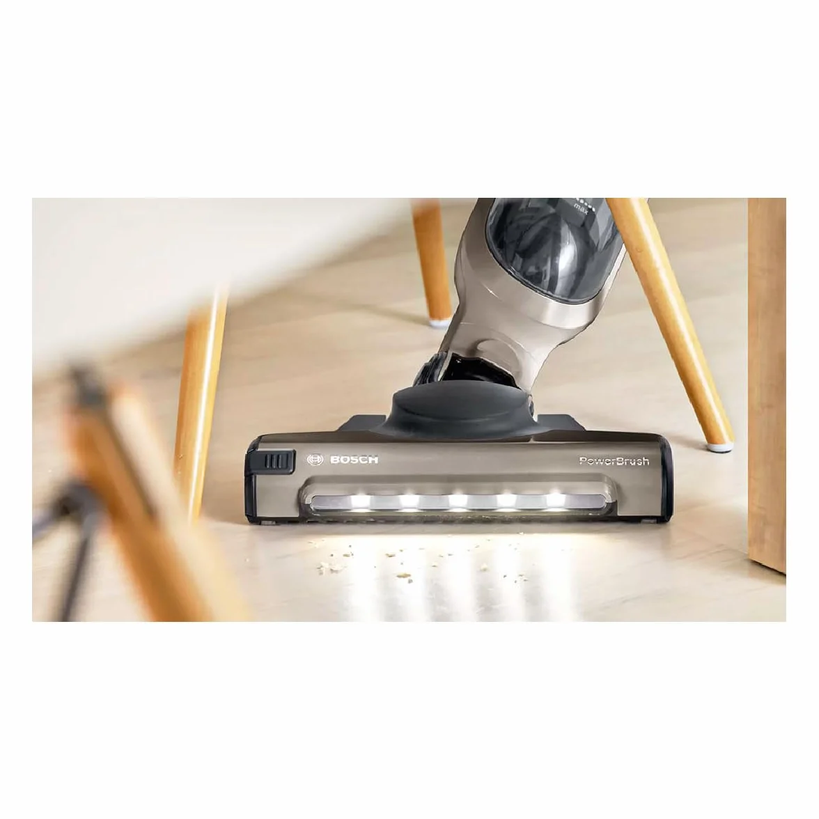 Bosch - Seria 4, bezprzewodowy odkurzacz pionowy Flexxo Gen 2, 28 W, 0,4 litra, 82 dB, metaliczny brąz, BBH3ALL23