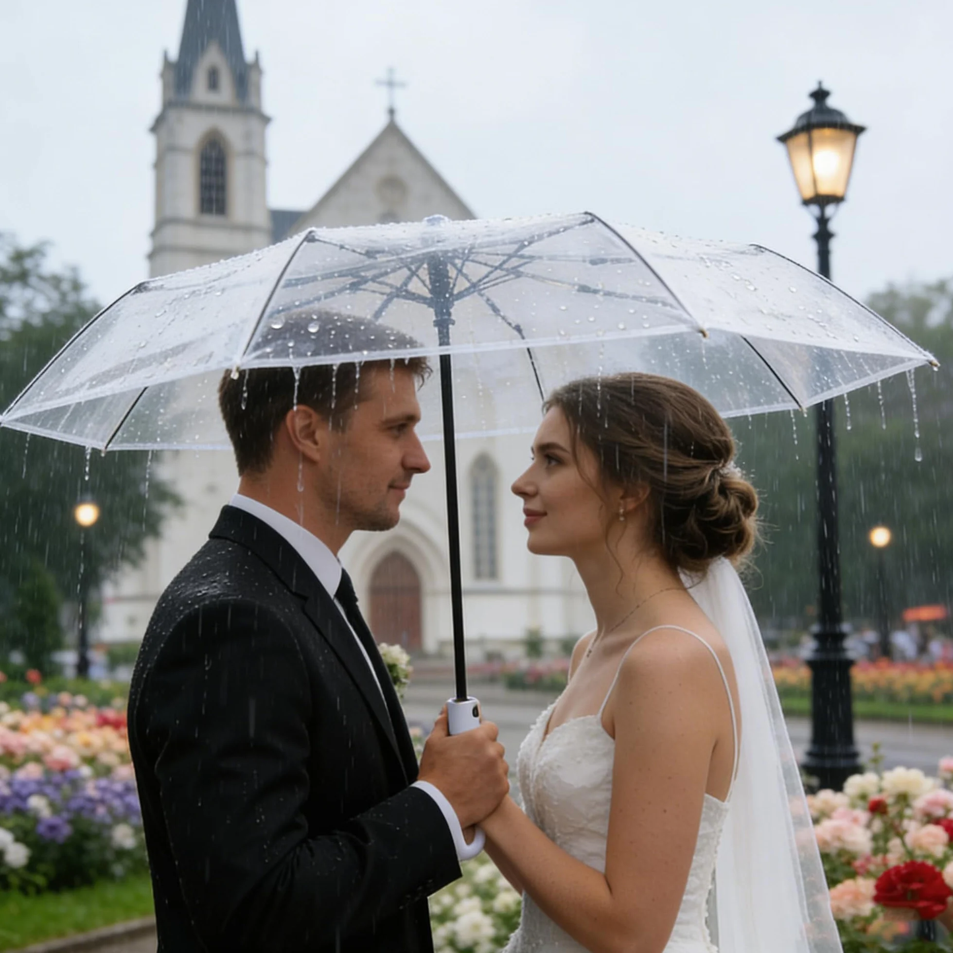 YUEMING Parasol odporny na burzę, Automatyczny parasol kompaktowy parasol podróżny z 10 stalowymi żeberkami z ochroną przed deszczem, składany parasol dla mężczyzn i kobiet