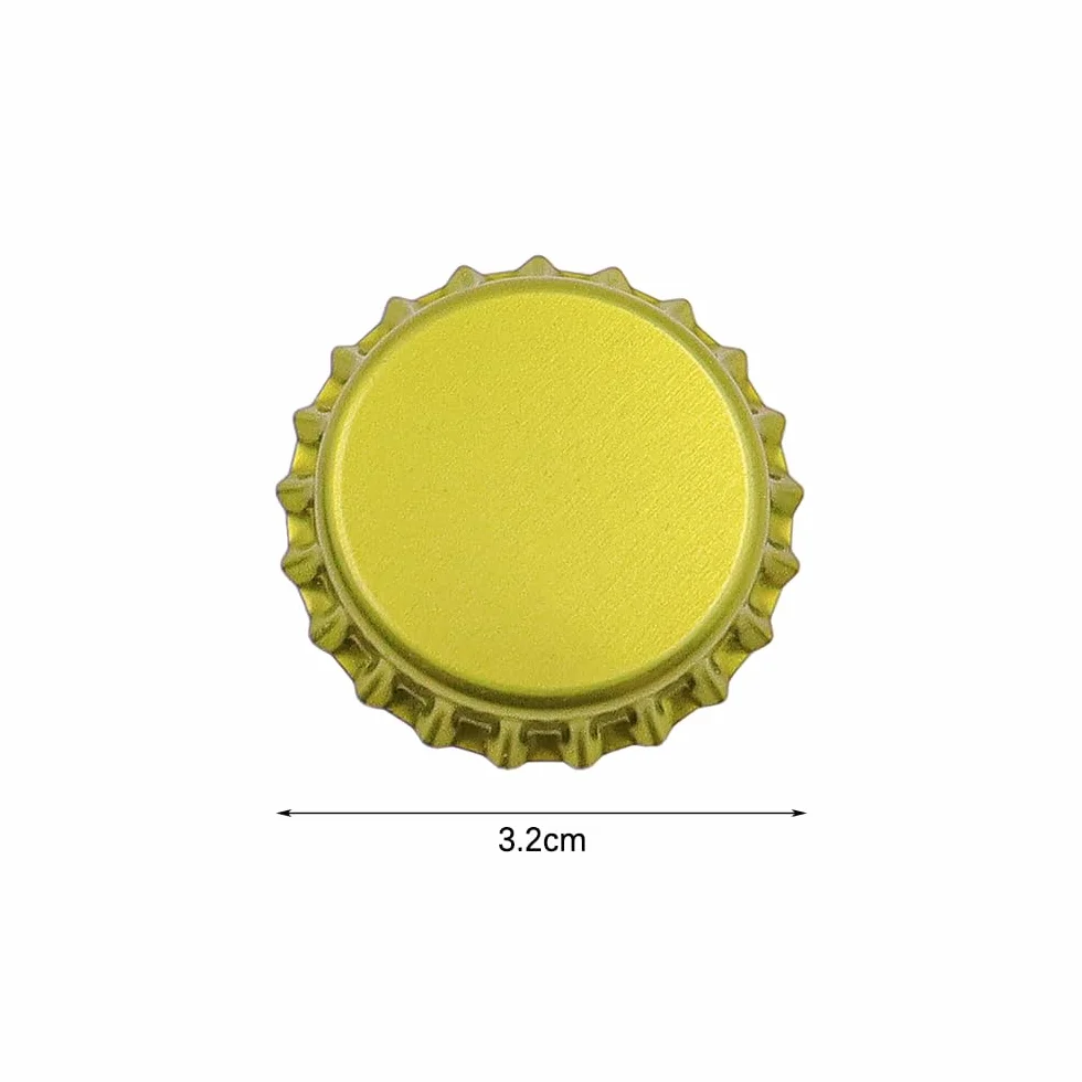 Crown Caps,kapsle do butelek piwa,opakowanie 100 sztuk, idealne do warzenia piwa w domu,wysokiej jakości metalowe kapsle do butelek,używaj z zakrętką do butelek/młotkiem do warzenia piwa