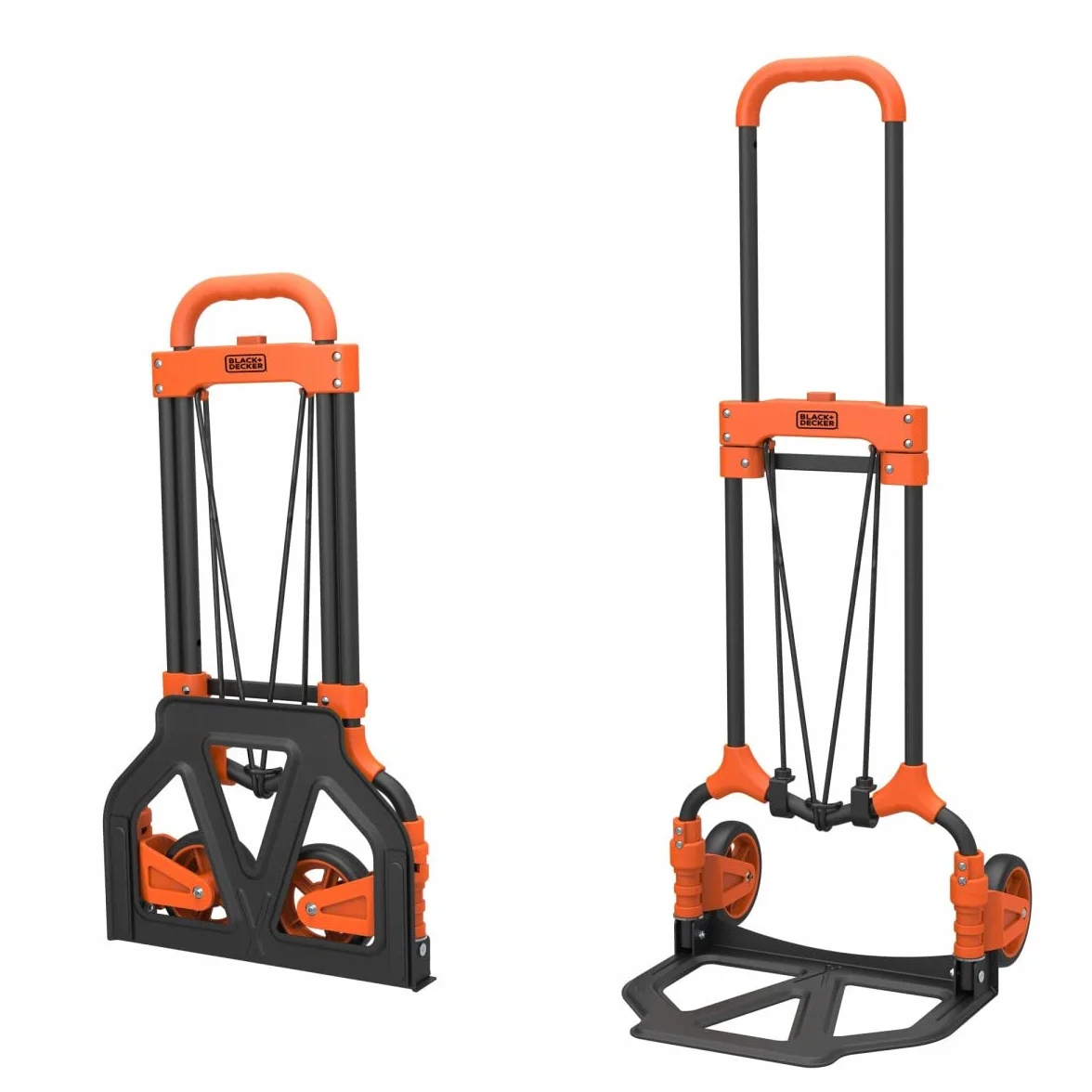 BLACK+DECKER Składany wózek transportowy BXWT-H200 – składany wózek transportowy – wózek do koszenia – lekki – obciążenie użytkowe 65 kg