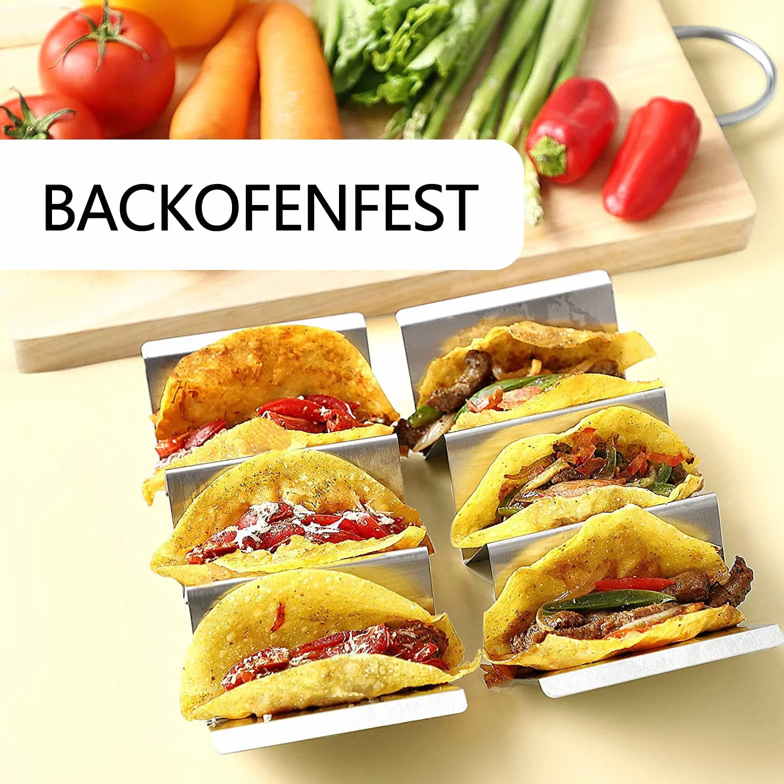 Taco uchwyt na kanapki, do restauracji, domu, na piknik, imprezę, festiwale, 2 sztuki