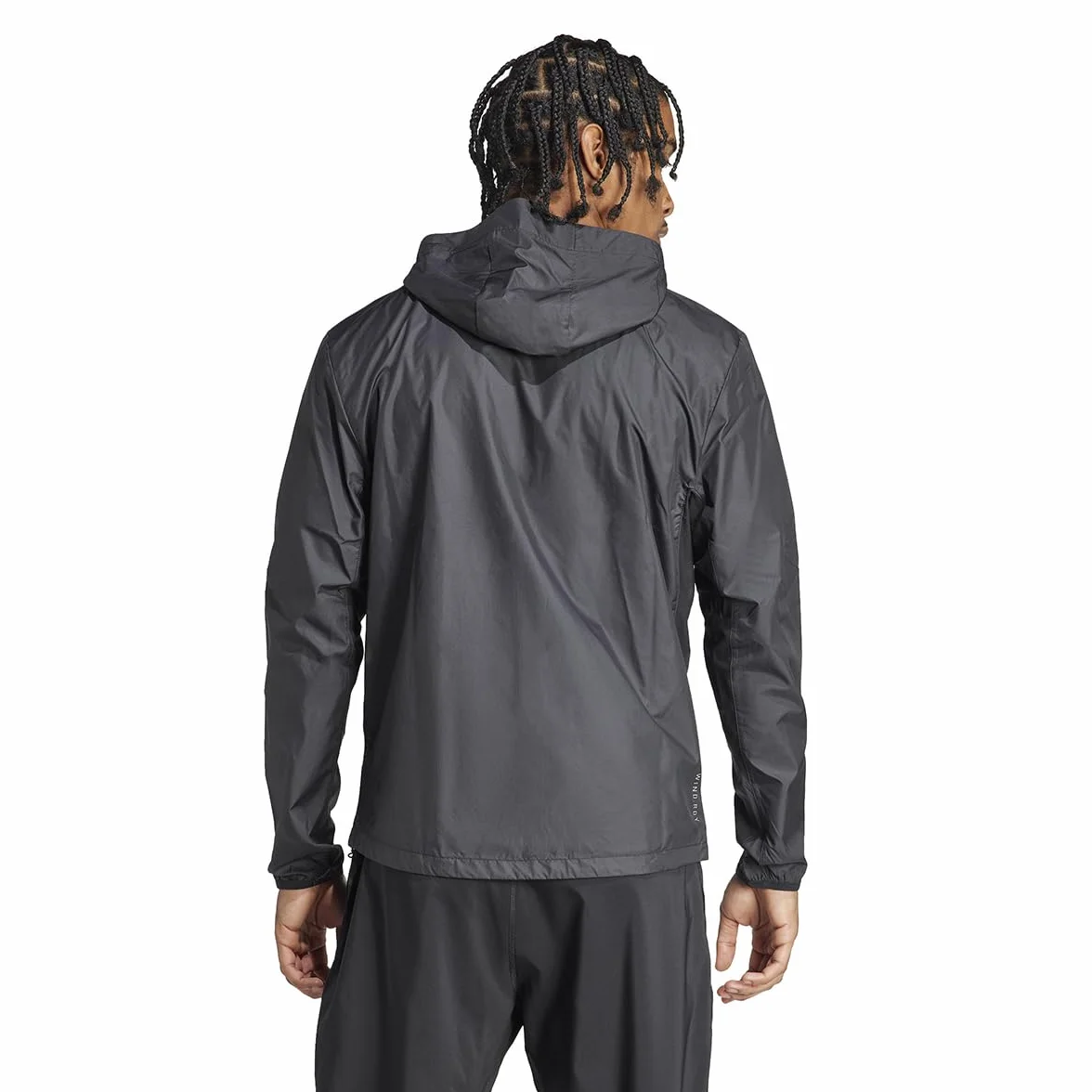 adidas Mężczyźni Own the Run Jacket, Black/White pocket, M