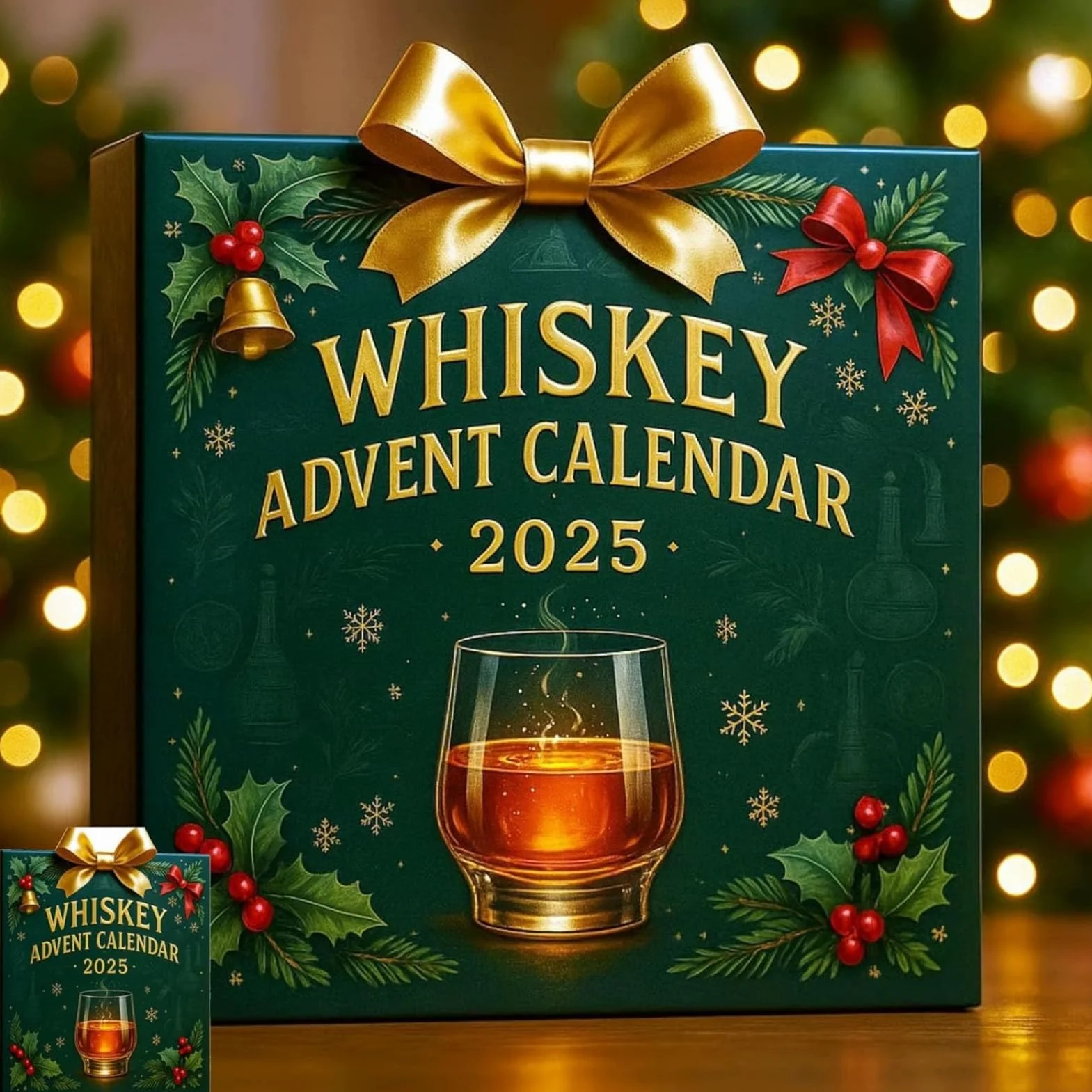 Kalendarz Adwentowy Whisky 24 Ozdoby Bożonarodzeniowy