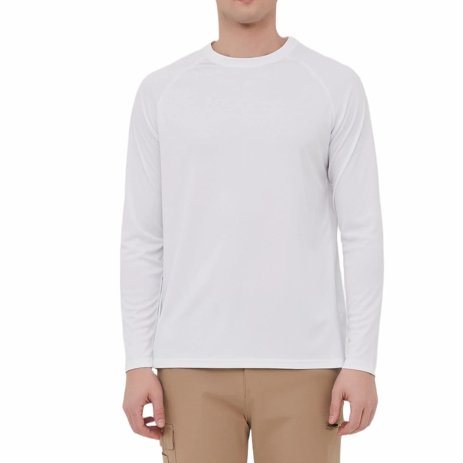 HYCOPROT Męskie koszule Rash Guard UPF 60+ ochrona przed słońcem UV koszulki z długim rękawem szybkoschnące surfowanie topy pływackie lekka oddychająca koszula turystyczna topy do sportów wodnych