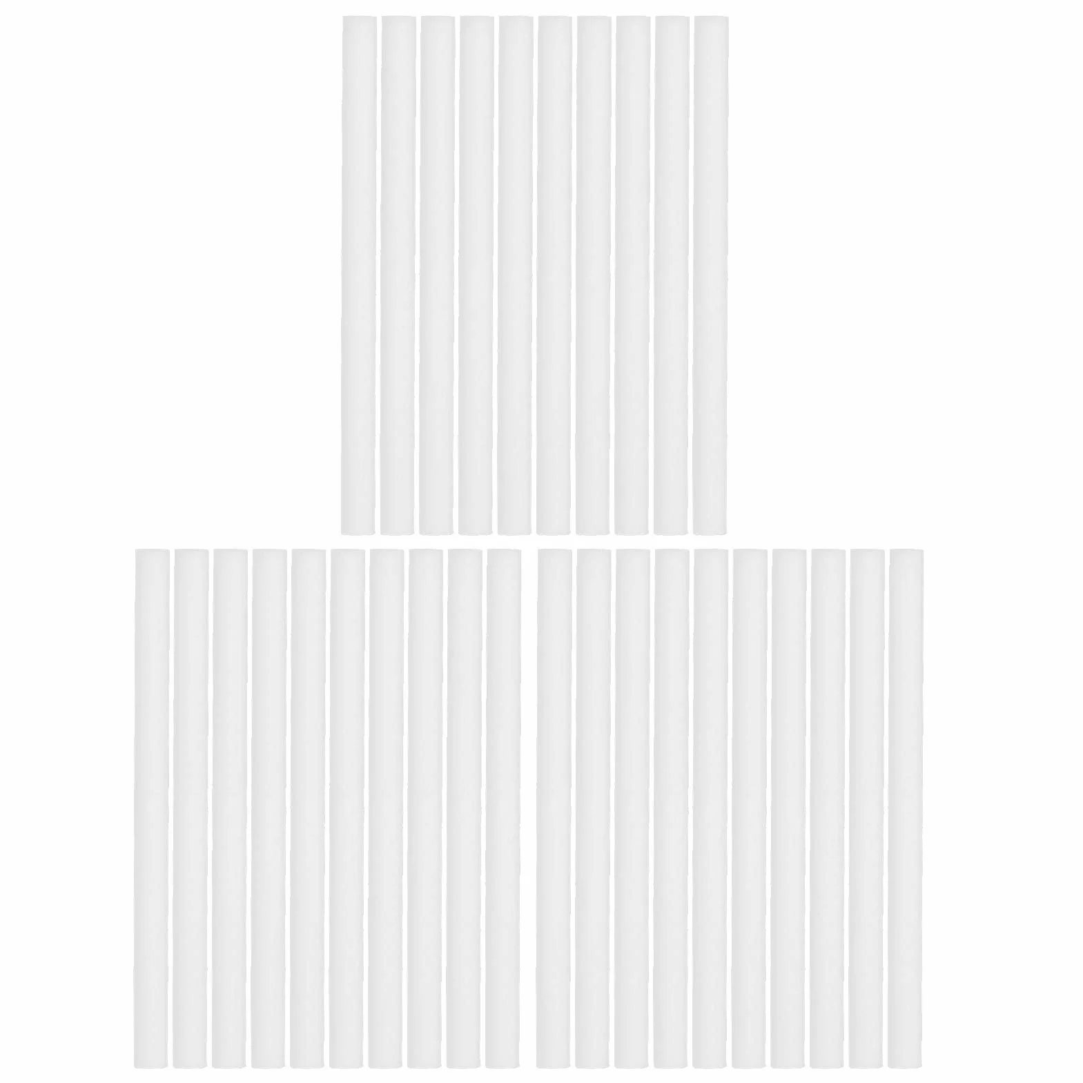 Qcwwy Bawełniane Pałeczki z Filtrem do Nawilżacza, 30 Sztuk 5x80mm Wymienne Knoty do Mgły Dyfuzor Powietrza Nawilżacz z Atomizerem
