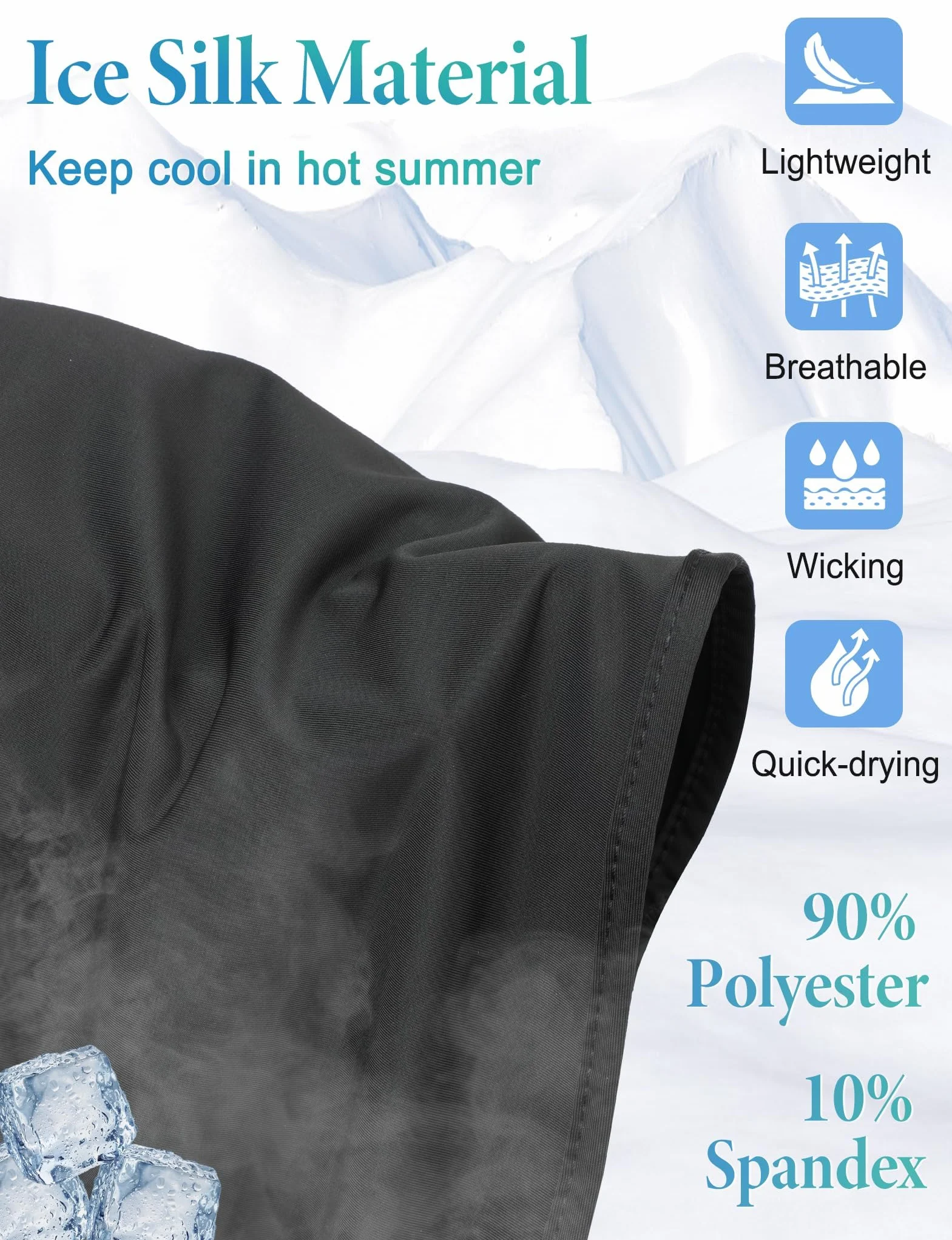 Becellen Balaclava letnia kominiarka, cienka czapka rowerowa, odporna na promieniowanie UV, fajna czapka rowerowa, wielofunkcyjna oddychająca czapka na rower, motocykl, czarny, Rozmiar uniwersalny