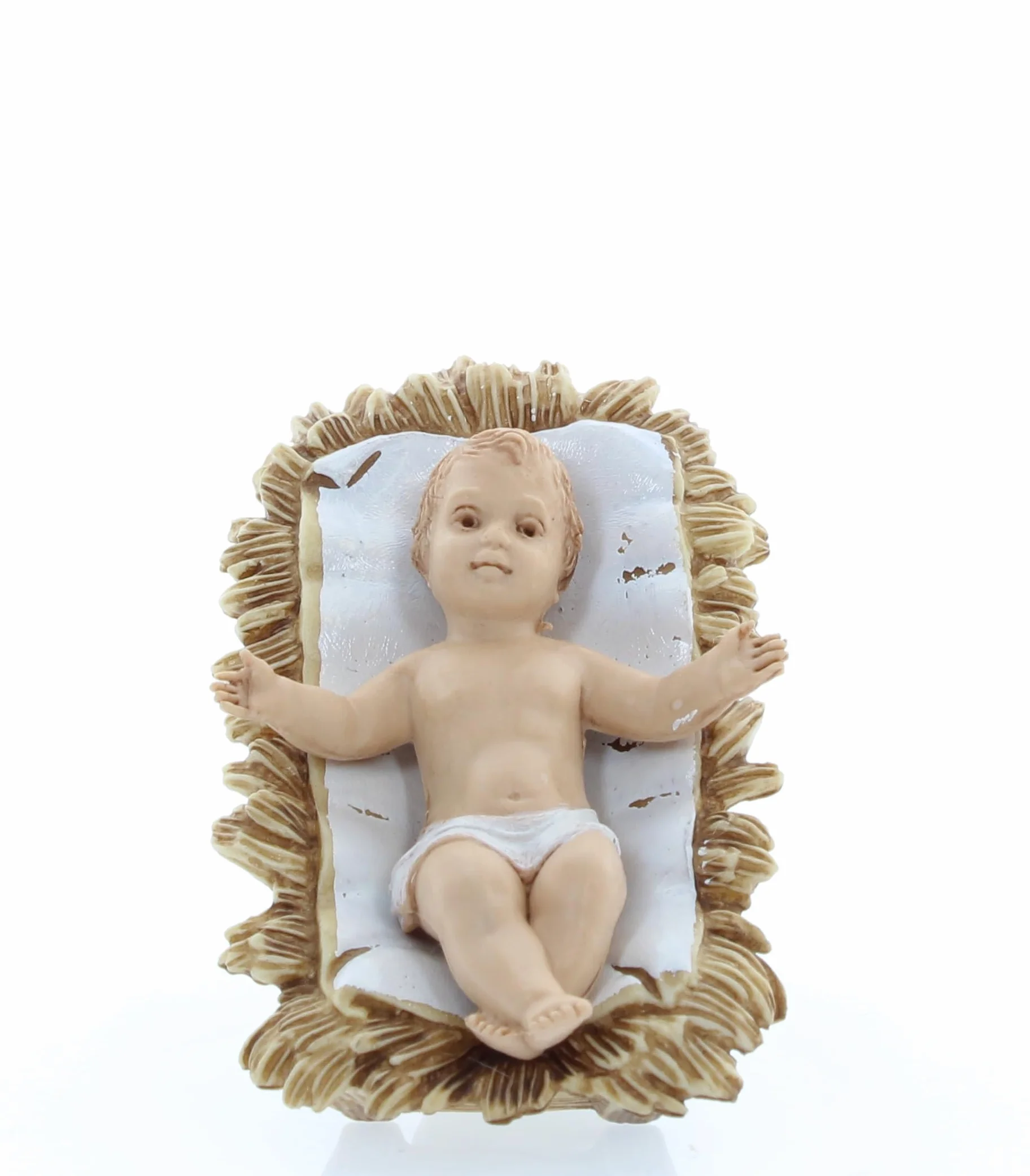 Moranduzzo Szopka bożonarodzeniowa 3 figurki do szopki 10 cm - STANDARD 10 cm - skala 1:20 - niezniszczalne ręcznie wykończone figurki, rzeźbiarz M. Landi, wyprodukowane we Włoszech