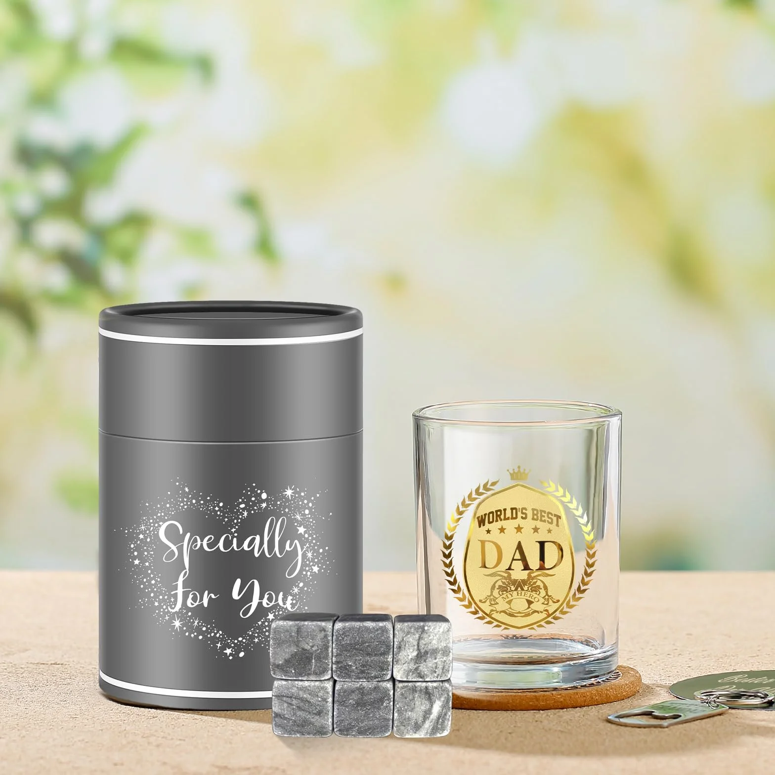 Spersonalizowany kieliszek do whisky prezent dla taty od córki i syna