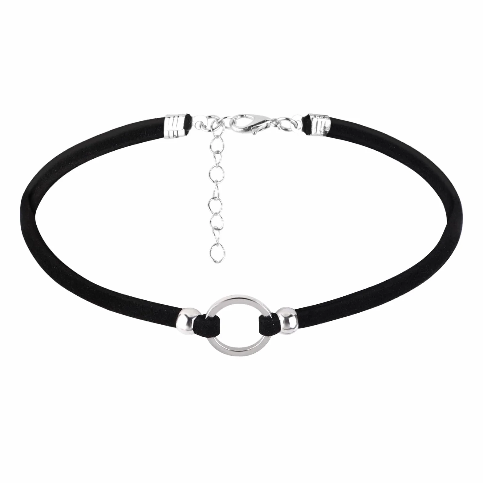 Czarny gotycki aksamitny naszyjnik typu choker z regulowaną klamrą dla kobiet, retro akcesoria na Halloween i Boże Narodzenie