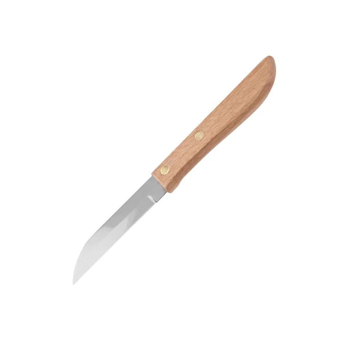 Nirosta Nóż do warzyw 17,5 cm stal nierdzewna srebrny brązowy