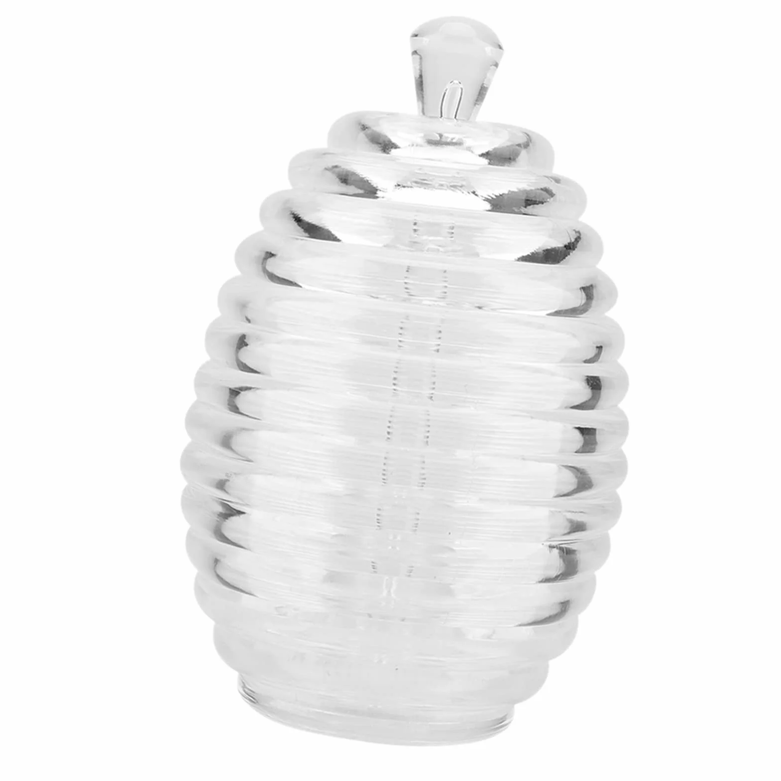 Szklany Słoik na Miód 265ml z Mieszadłem 9,3x14,3cm