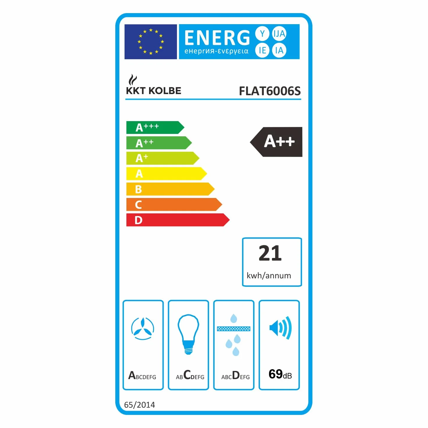 Okap kuchenny 60 cm stal nierdzewna czarne szkło WiFi FLAT6006S