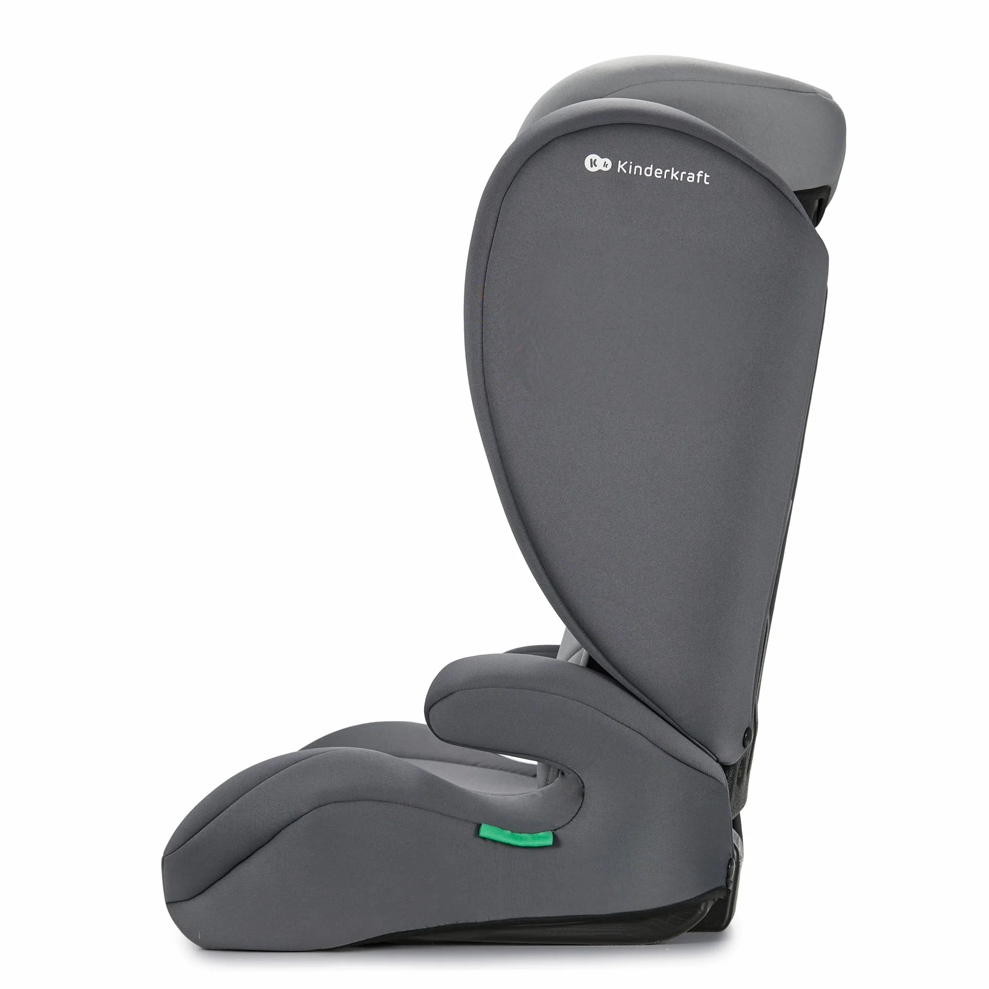 Kinderkraft I-SPARK Fotelik samochodowy i-Size dla dziecka Grupa 2/3 100-150 cm, od 3,5 do 12 lat, 15 do 36 kg, lekki (4,5 kg), 3-punktowy pas bezpieczeństwa, Szary