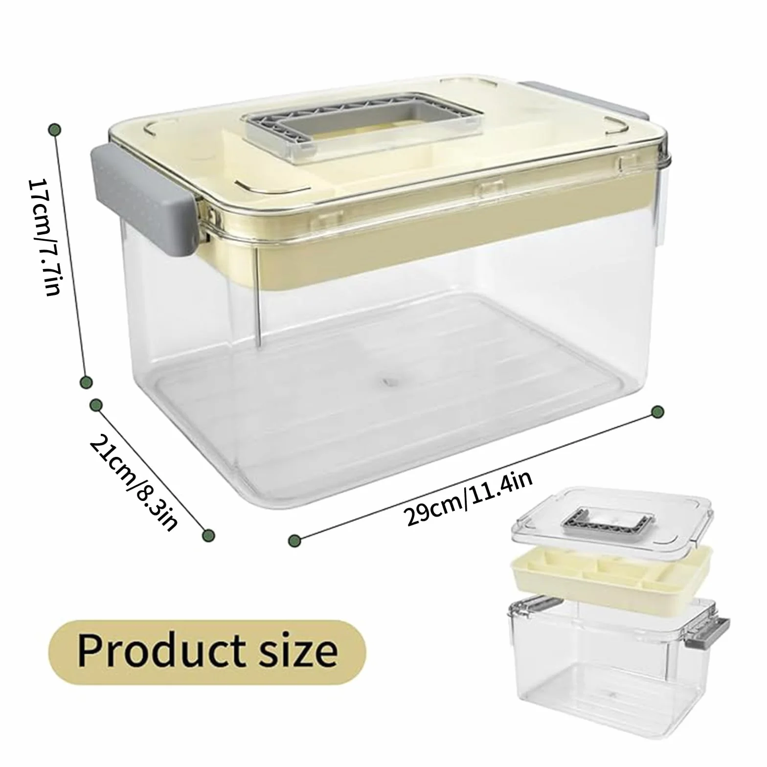 Apteczka domowa pudełko na lekarstwa dwuwarstwowy organizer medyczny 26 x 16 x 15 cm