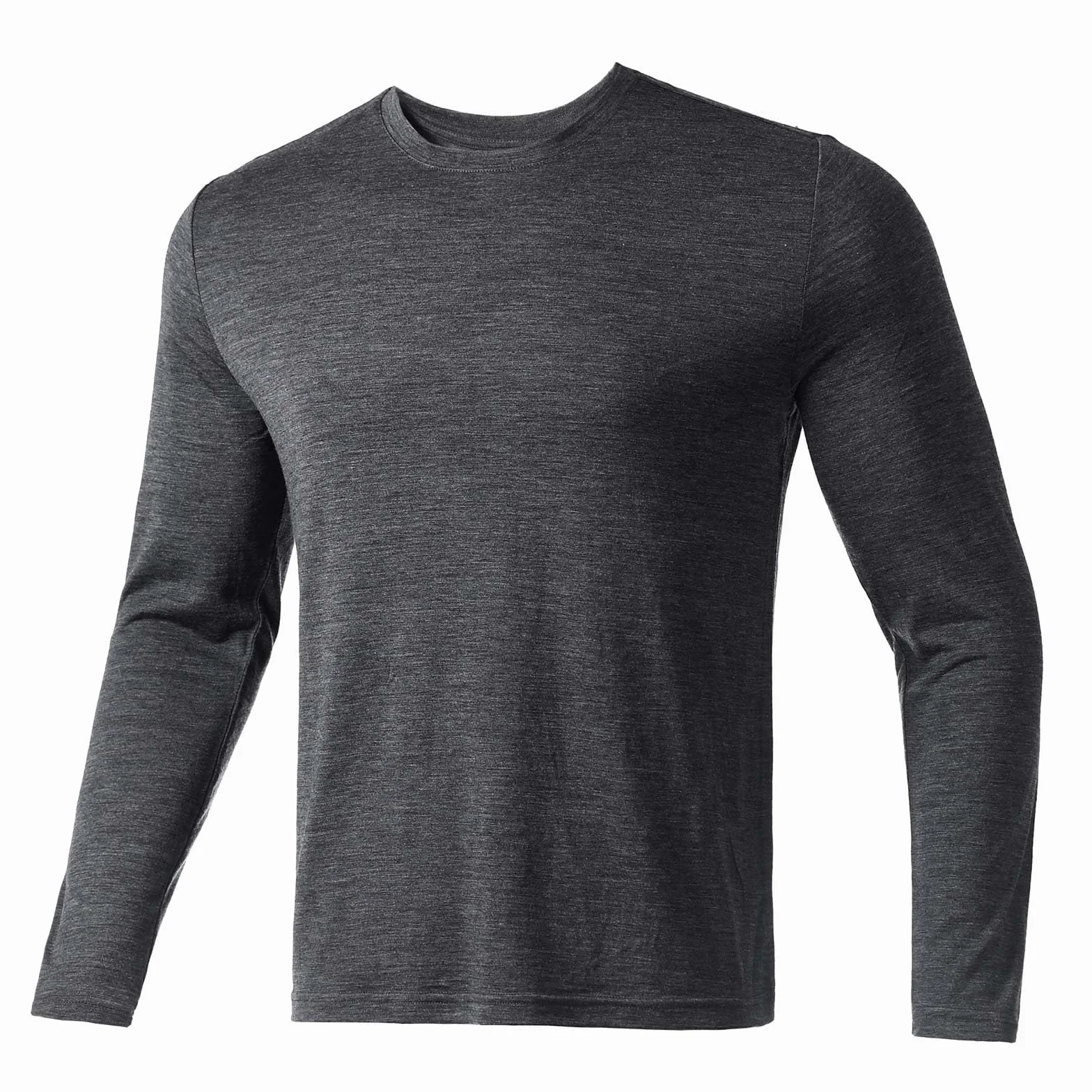 Merino Protect 100% Wełna Merino Męska Miękka Koszula Z Długim Rękawem Antyodorowa Ciepła Bielizna Wewnętrzna Odpowiednia Do Polowania I Wędrówek