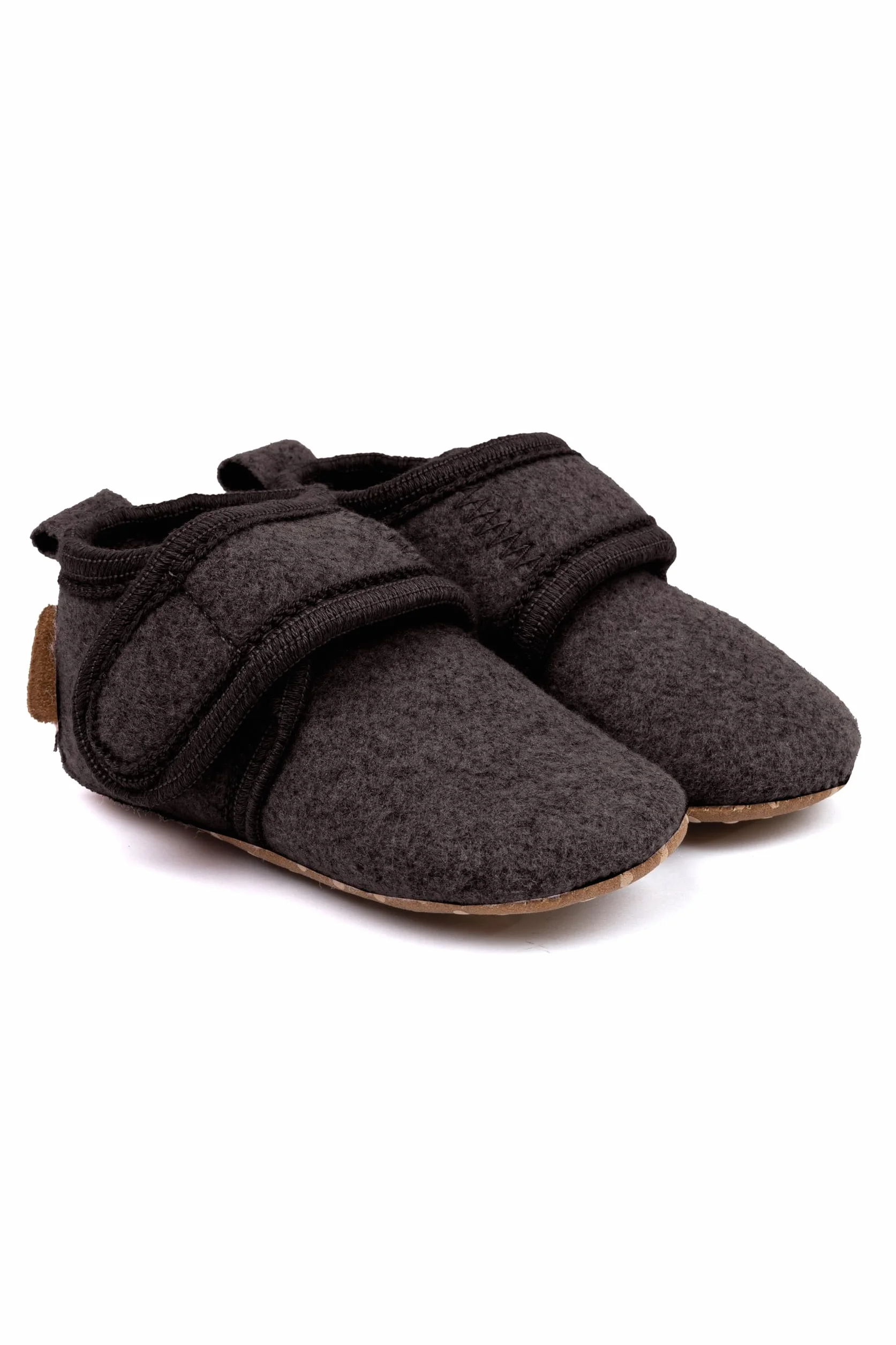 Mikk-line Dziecięce buty do raczkowania, miękkie buty do nauki chodzenia z antypoślizgową podeszwą z imitacji zamszu, ciepłe kapcie z filcu dla chłopców i dziewczynek, idealne dla dzieci w wieku 0-48
