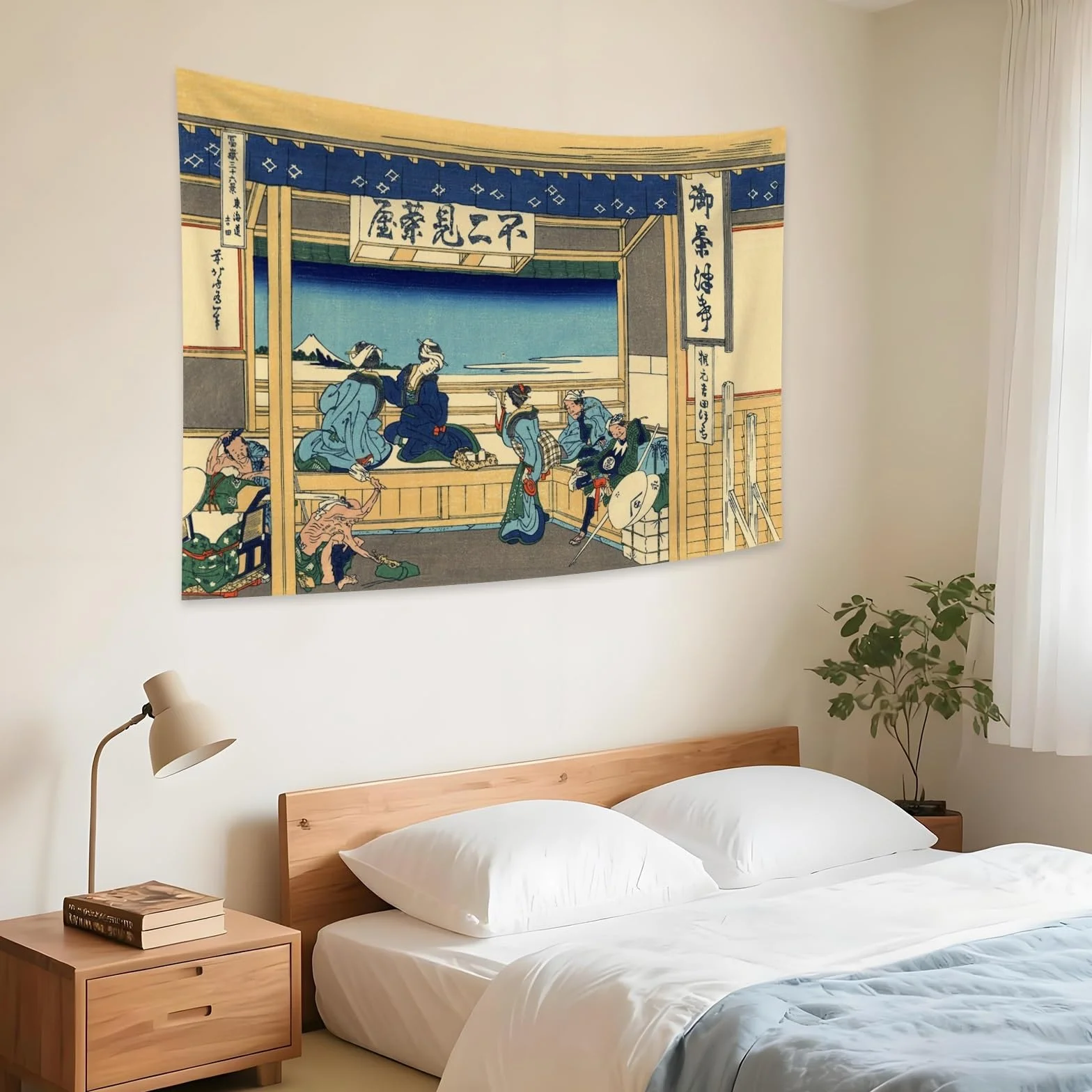 YongFoto gobelin Ukiyo-e góra Fuji 36 widoków 100 x 70 cm sztuka ścienna japoński obraz