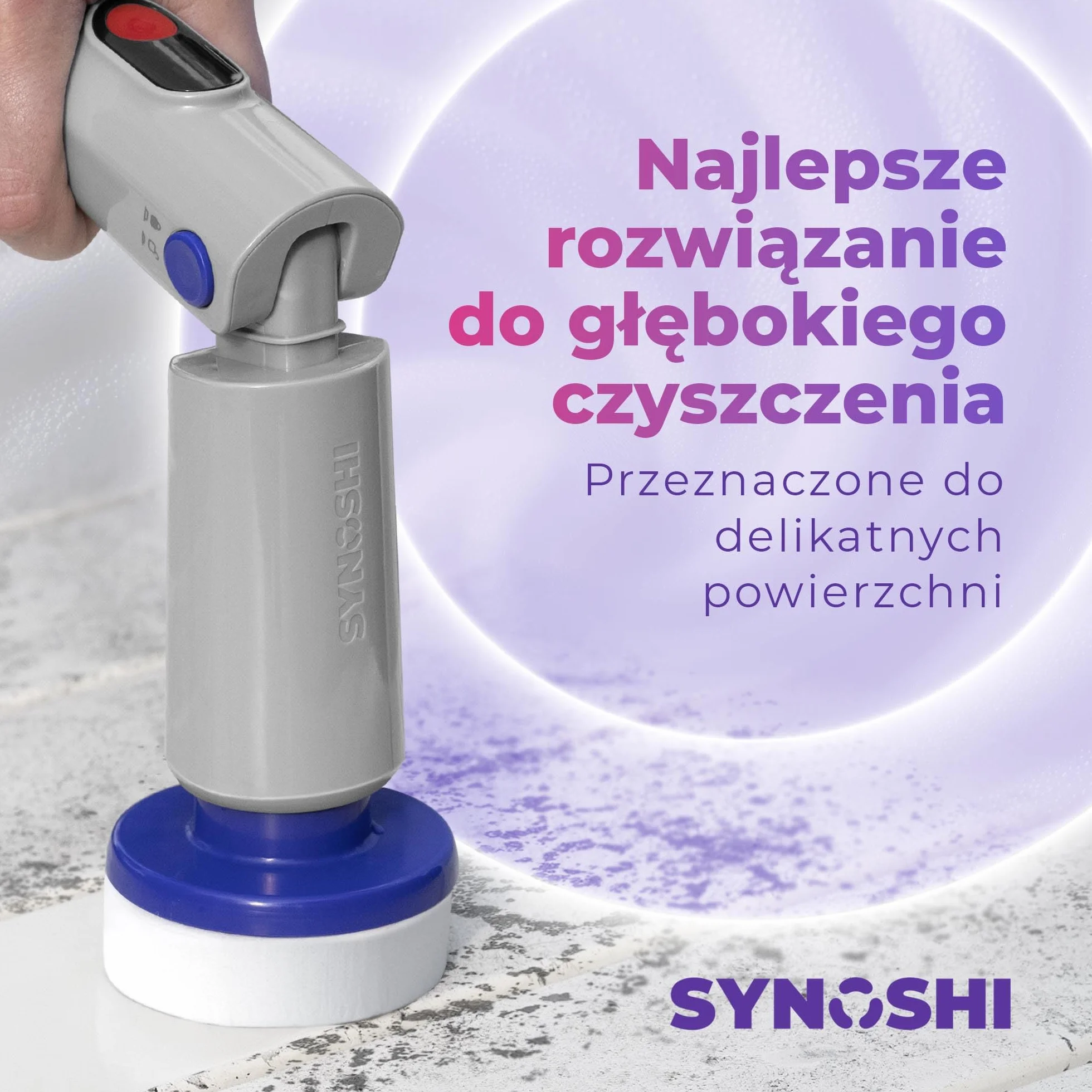 Synoshi Pro Zestaw Magicznych Gąbek do Elektrycznej Szczotki do Czyszczenia, 6 Gąbek, W tym Gąbka Magiczna i Pad do Szorowania, Do Czyszczenia Trudnych Zabrudzeń