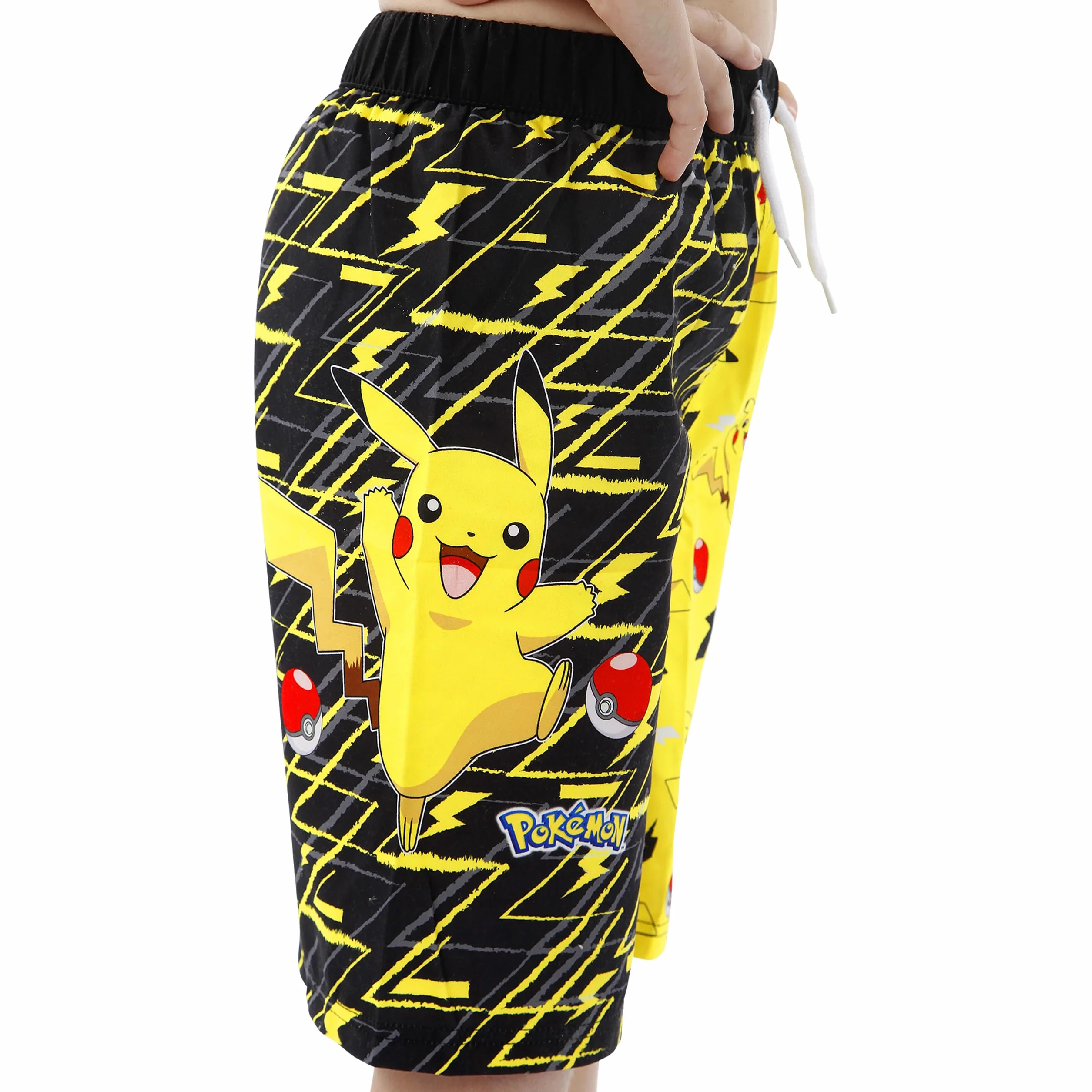 Pokemon Pikachu kąpielówki chłopięce | Pikachu kąpielówki dla chłopców | Szorty kąpielowe dla chłopców Pokeball | Szorty kąpielowe dla chłopców