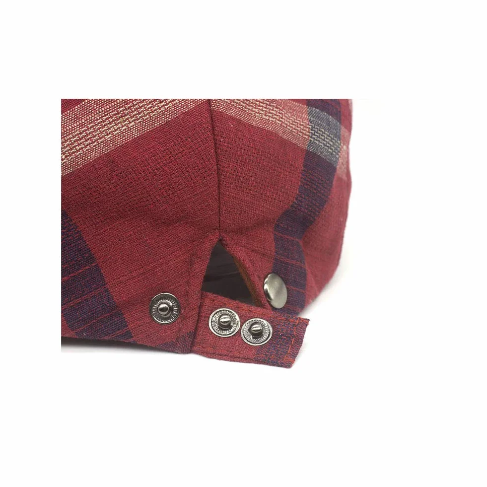 Męska Czapka Gatsby Newsboy Flat Cap Beret Wzór w kratę