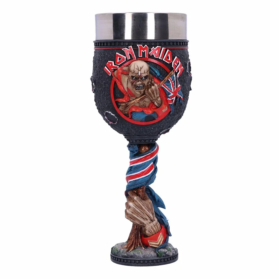 Nemesis Now Oficjalnie licencjonowany kielich Iron Maiden The Trooper 19,5 cm czerwony