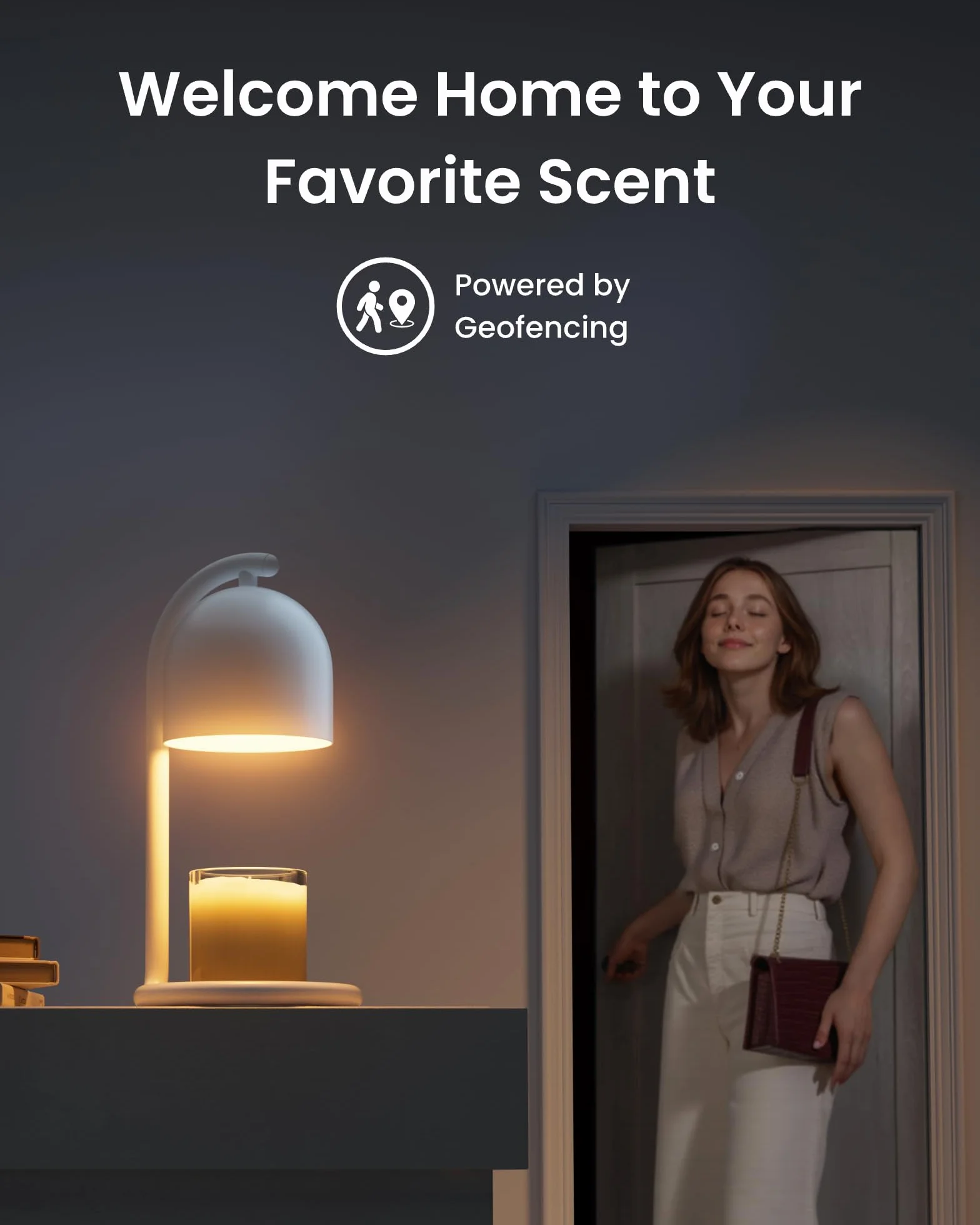 SwitchBot Inteligentna lampa do podgrzewania świec z timerem i ściemniaczem, podgrzewacz świec do Apple Home i Alexa, elektryczny topiący wosk na urodziny, prezent na parapetówkę, elegancki wystrój