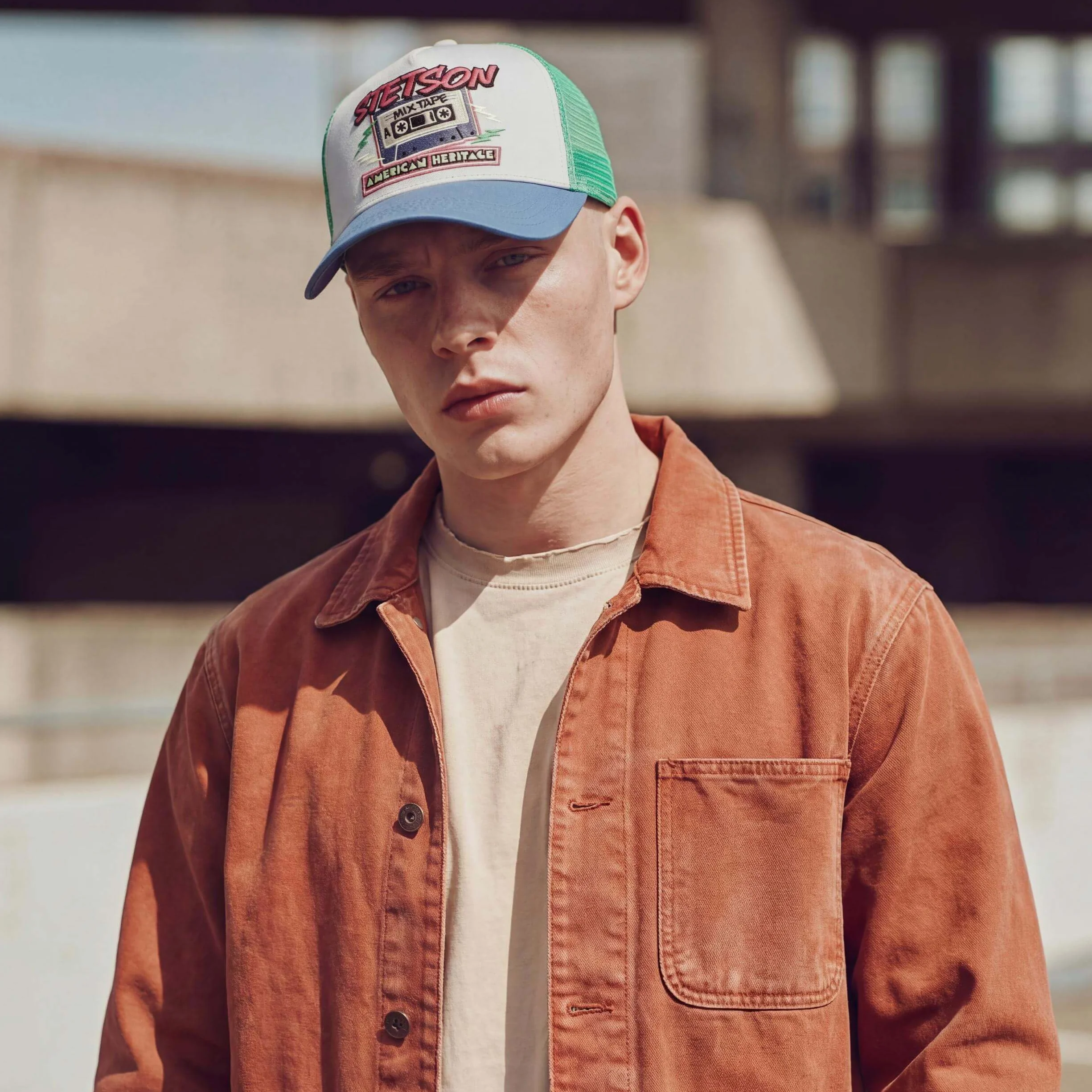 Stetson Mixtape Trucker Cap Basecap czapka baseballowa czapka z siateczką dla kobiet/mężczyzn – snapback, z daszkiem, na wiosnę, lato, jesień, zimę, wiosnę