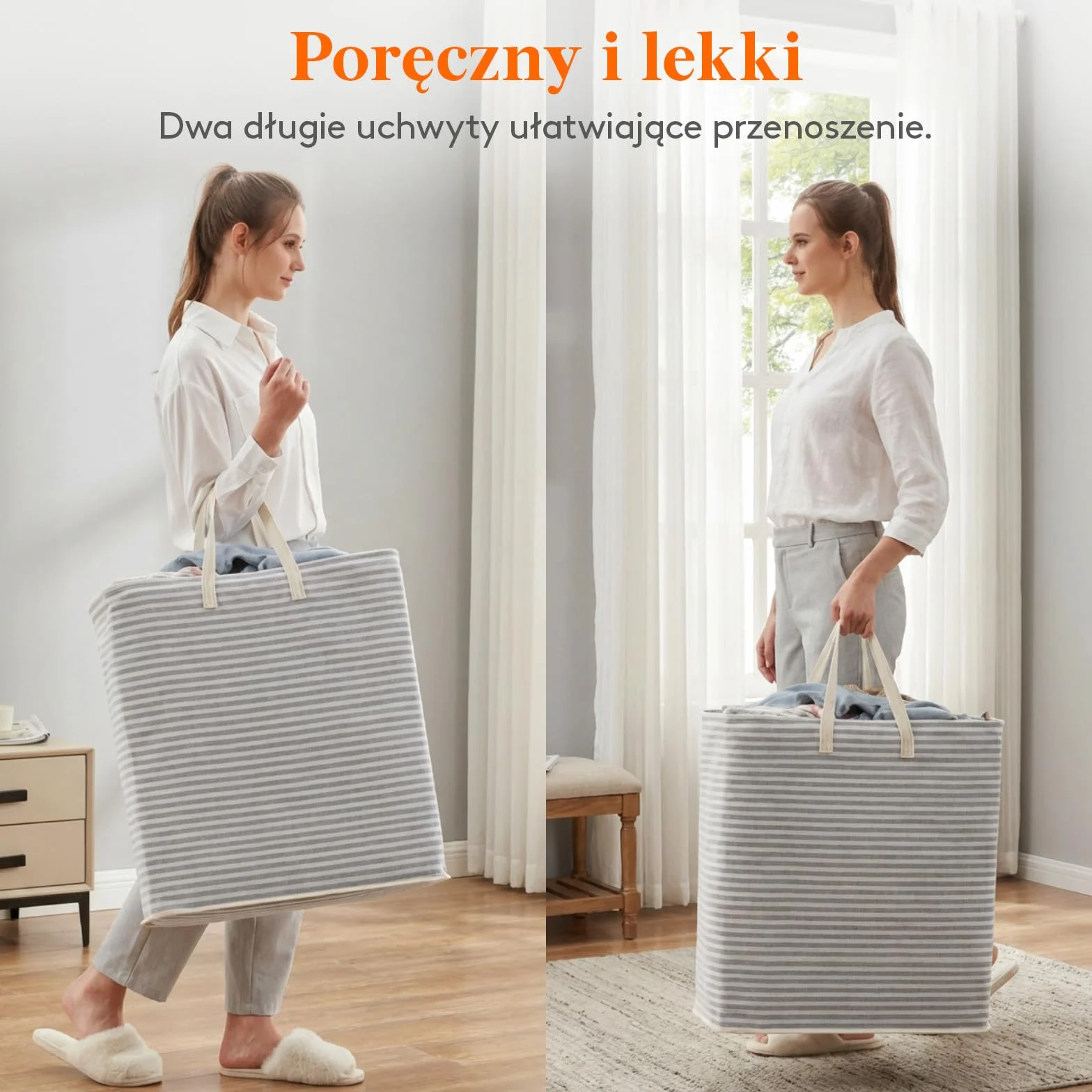 Lifewit Kosz na Pranie Składany Wodoodporny 100L Szary