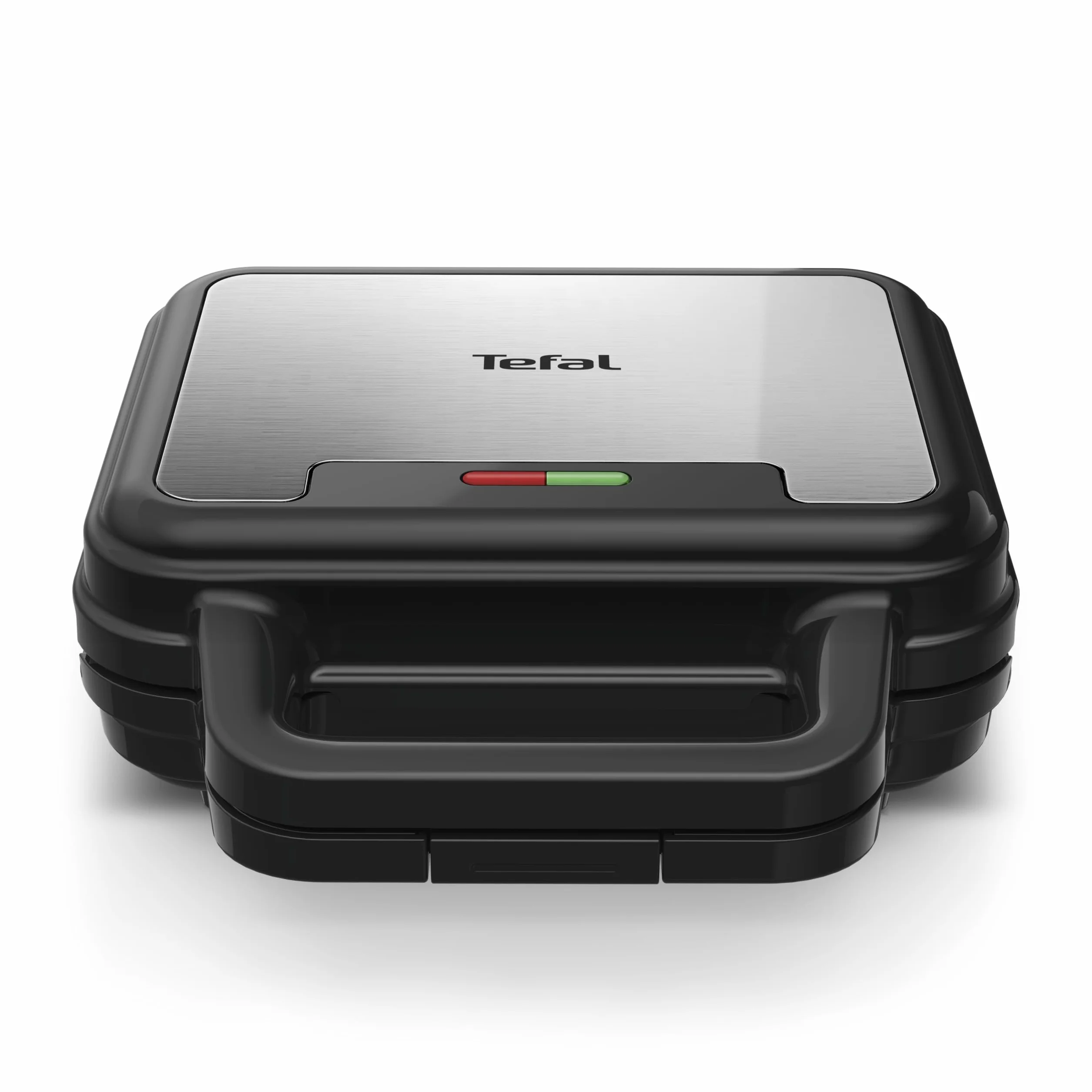 Tefal SW383D Ultracompact 3 w 1 opiekacz do kanapek, gofrownica i panini, powłoka nieprzywierająca, izolowany uchwyt, stal nierdzewna/czarny