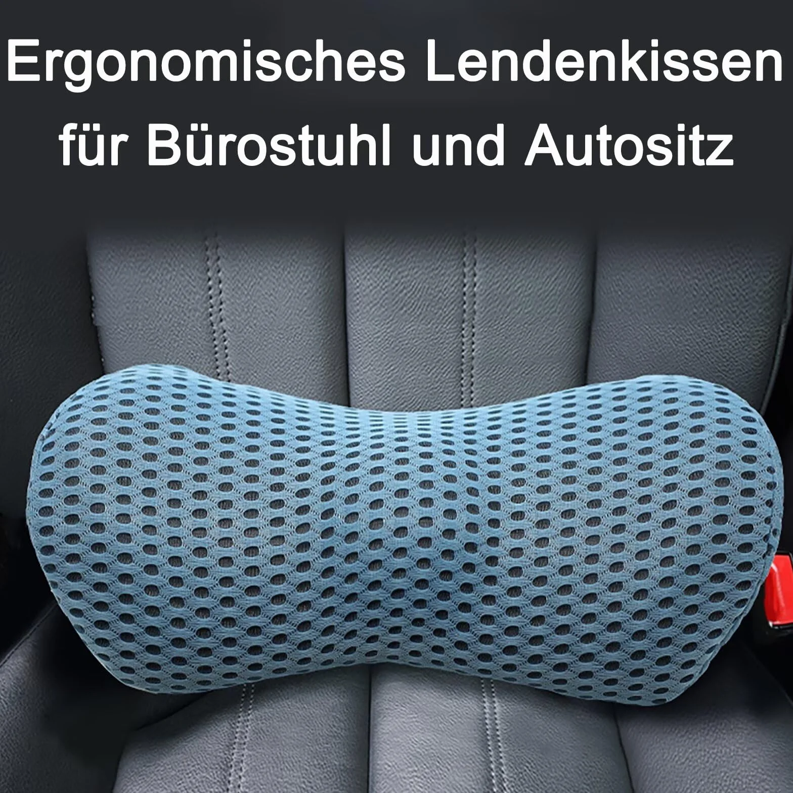 Poduszka lędźwiowa, ergonomiczna poduszka pod plecy, pianka z pamięcią kształtu, poduszka lędźwiowa do samochodu, komfortowa poduszka podpierająca plecy dla odciążenia, poduszka pod plecy do