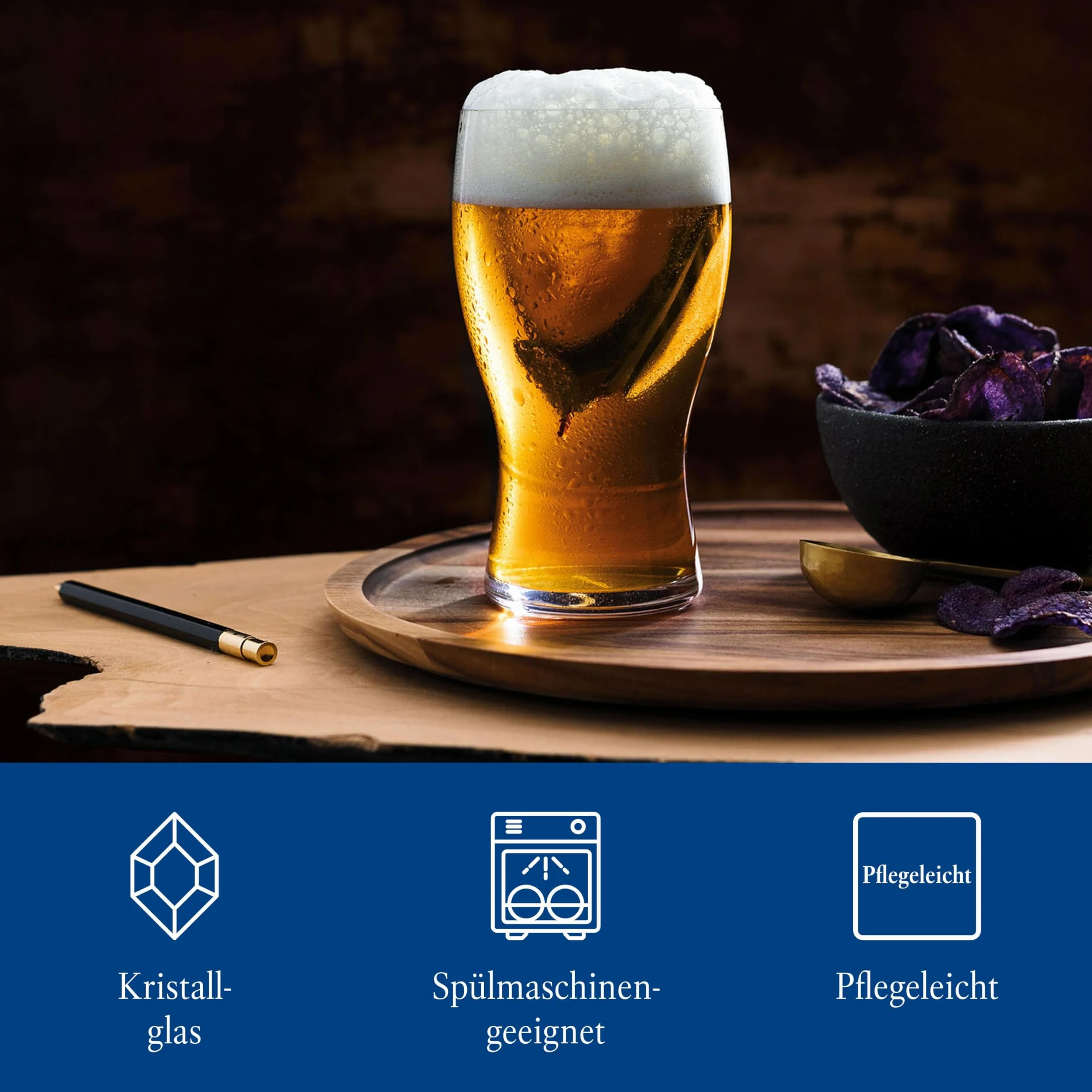Villeroy & Boch Bar Purismo kufle do piwa zestaw 2 szt. 650 ml szkło kryształowe
