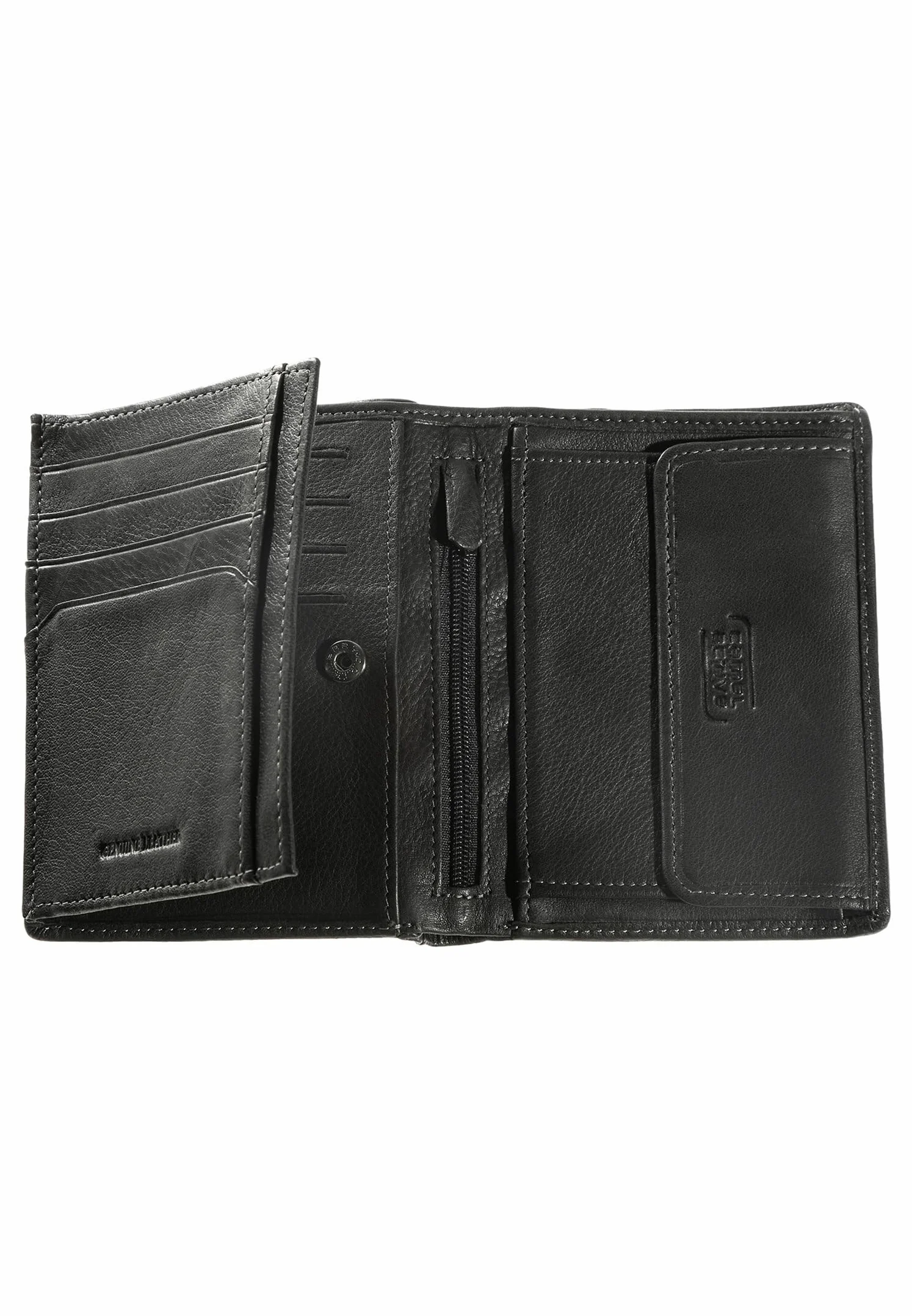 camel active Vegas Wallet pionowy format portretowy, Czarny, 10 x 2 x 12,8, Etui na monety