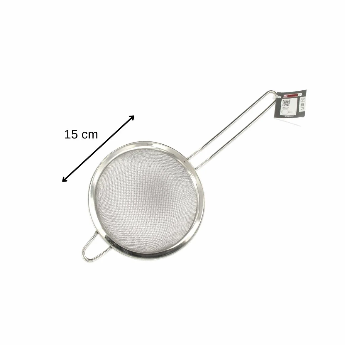FM Professional 28038 Sitko ze stali nierdzewnej, sitko chińskie, sitko, chińskie, stal nierdzewna, srebrny, 15 cm x 11 cm