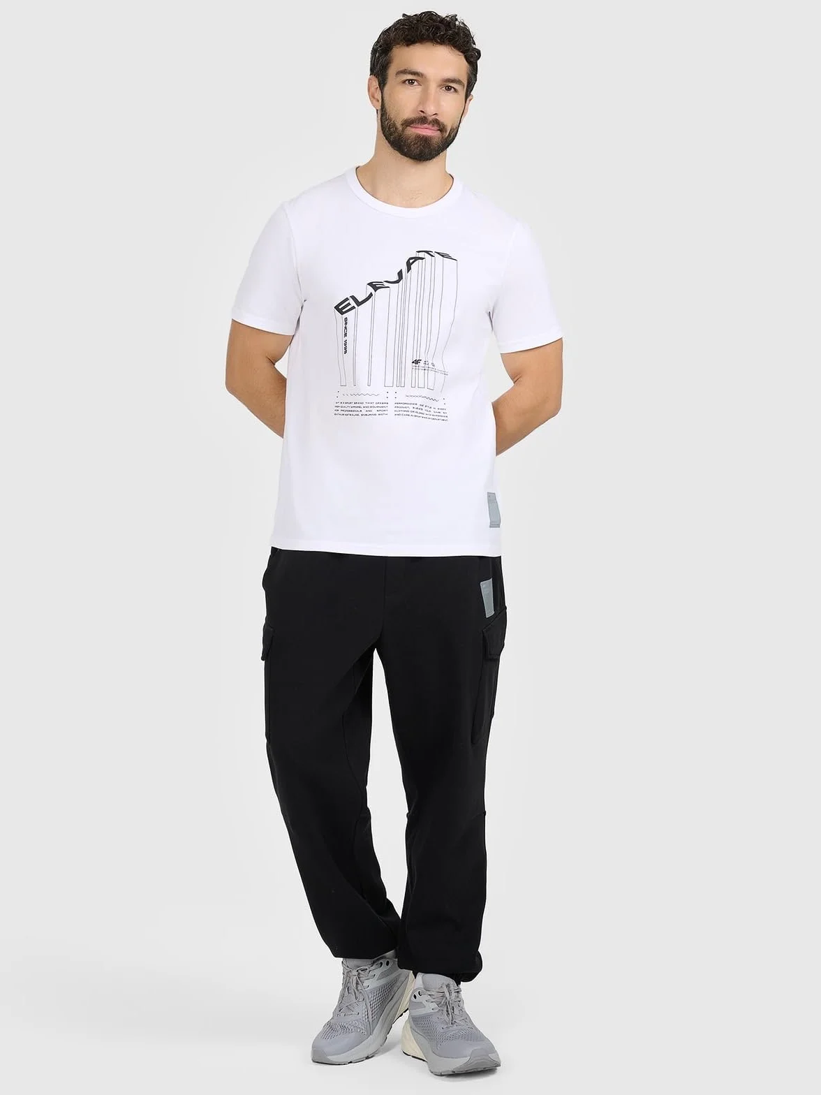 KOSZULKA MĘSKA TSHIRT 4F BAWEŁNA SUPER MATERIAŁ