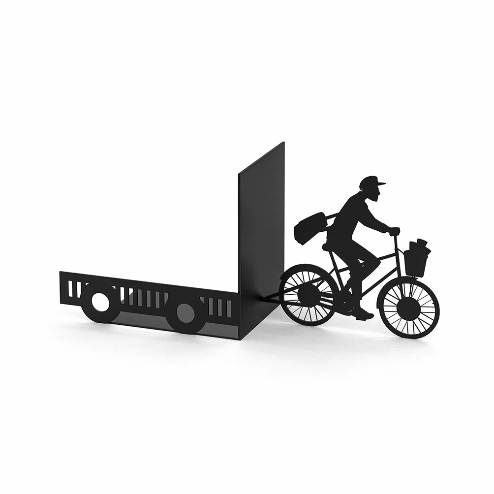 Balvi Postman Opaska do książek Kolor Czarny Dekoracyjny Metal