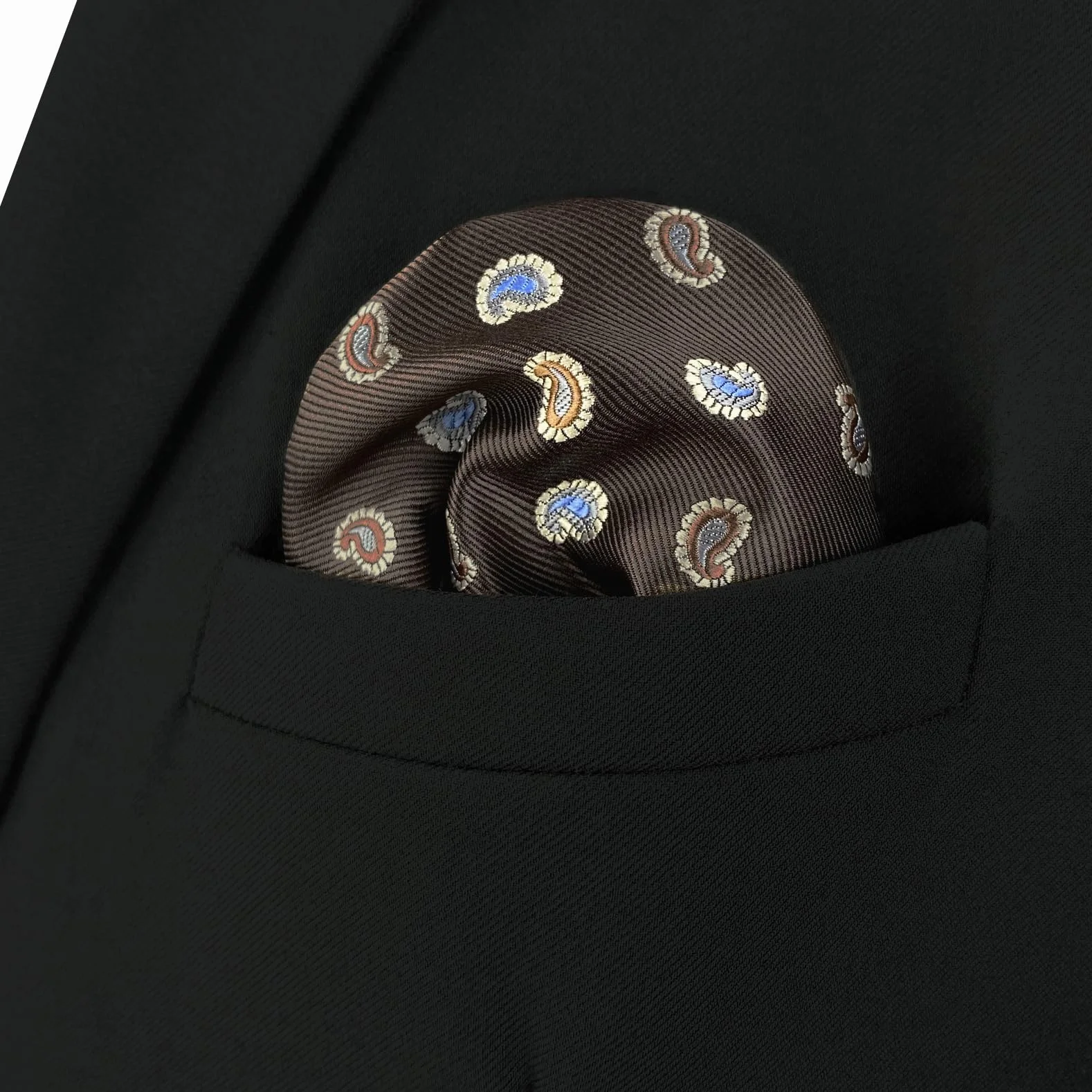 S&W SHLAX&WING Paisley poszetki do garnituru męskiego XL