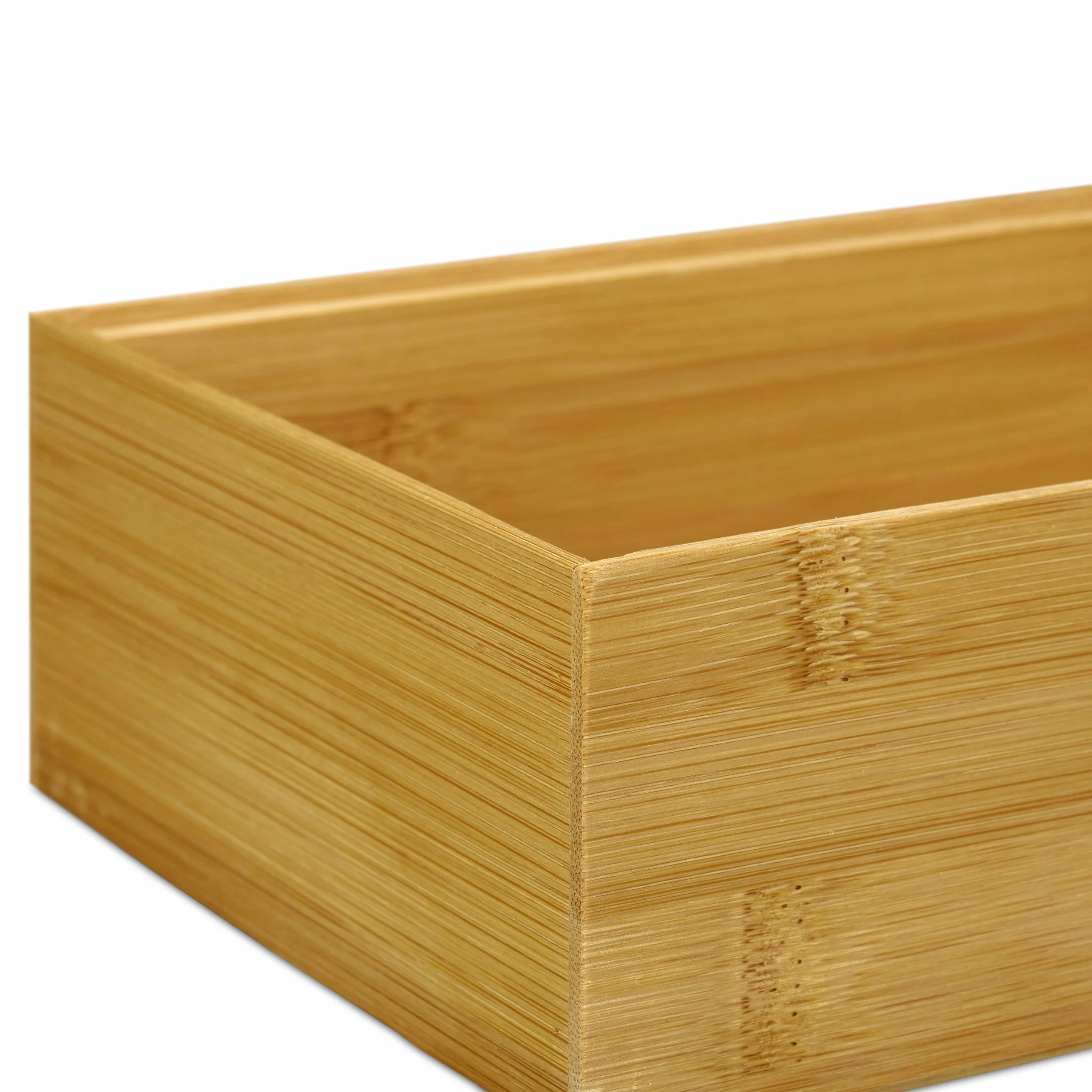 Relaxdays Pudełko do przechowywania z bambusa 5 x 23 x 7,5 cm naturalne