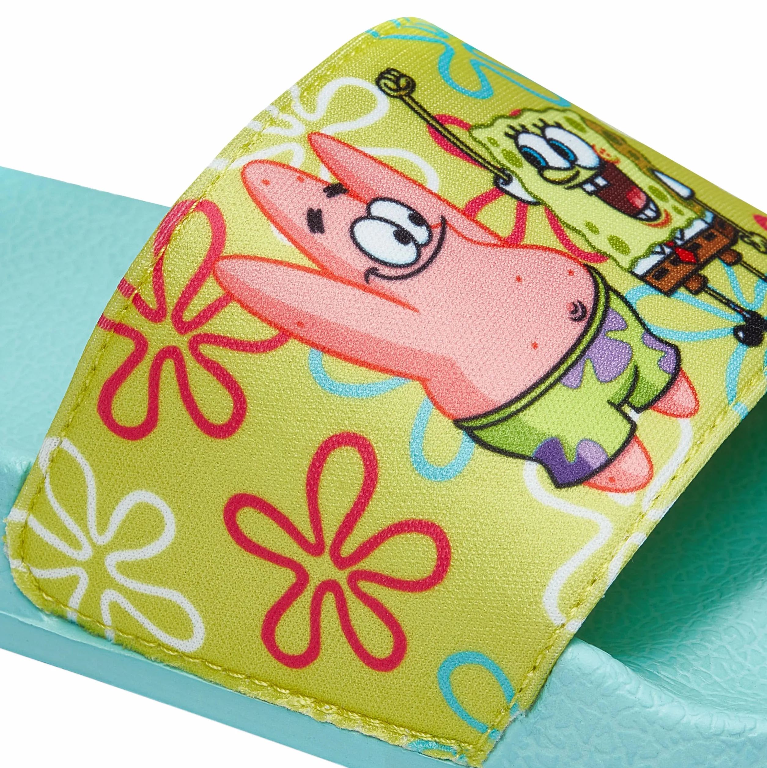 SPONGEBOB KANCIASTOPORTY Klapki dla chłopców | Klapki plażowe SpongeBob i Patrick | Letnie Sandały | Niebieski 33