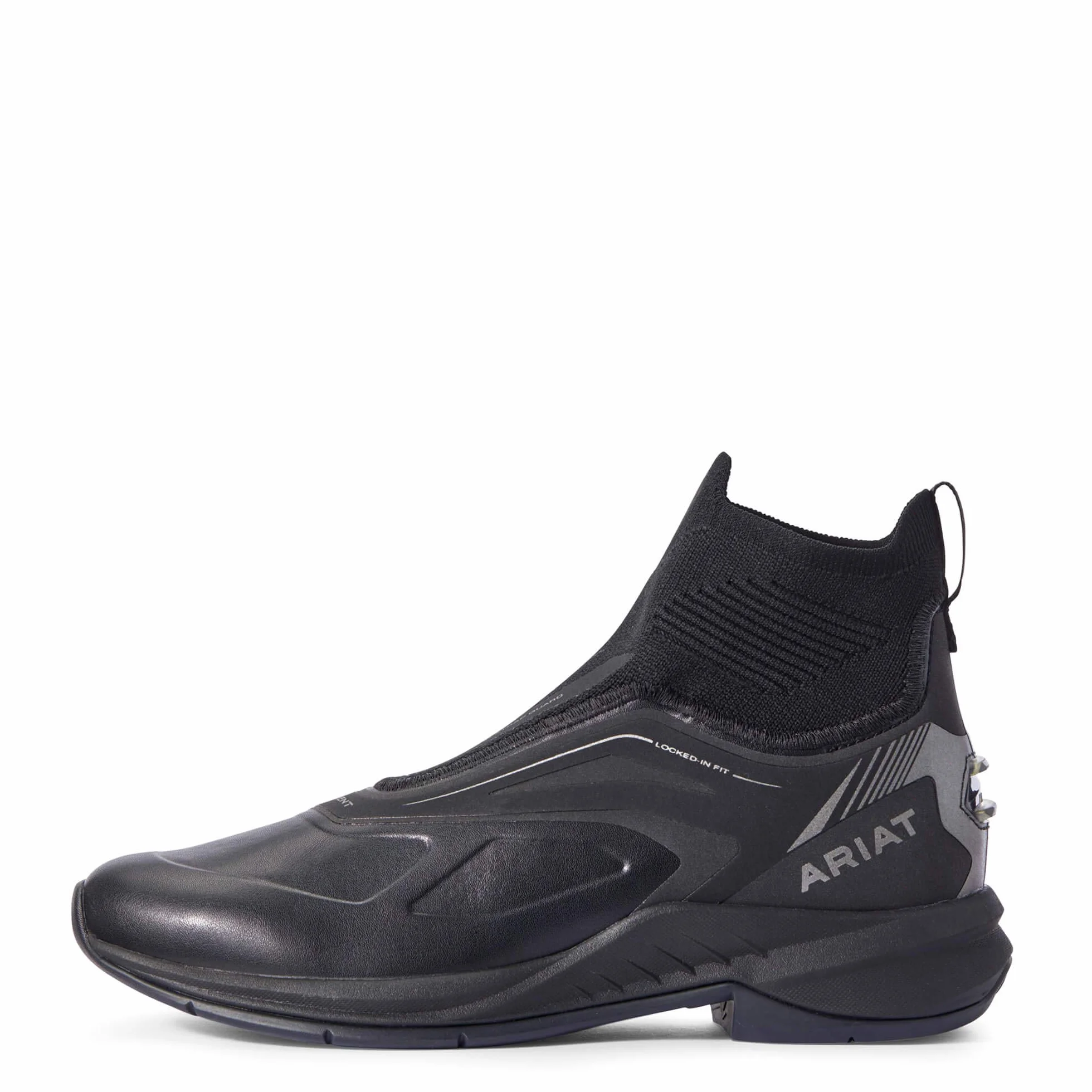 Ariat Damskie buty Ascent Paddock, czarne, lekkie, technologia ATS® zapewnia stabilność i komfort przez cały dzień