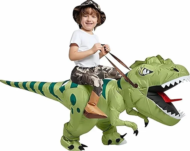 FXICH Nadmuchiwany kostium Dion dla dorosłych dinozaura, kostium dinozaura, kostium karnawałowy, imprezę, dinozaur, kostium dla mężczyzn i kobiet