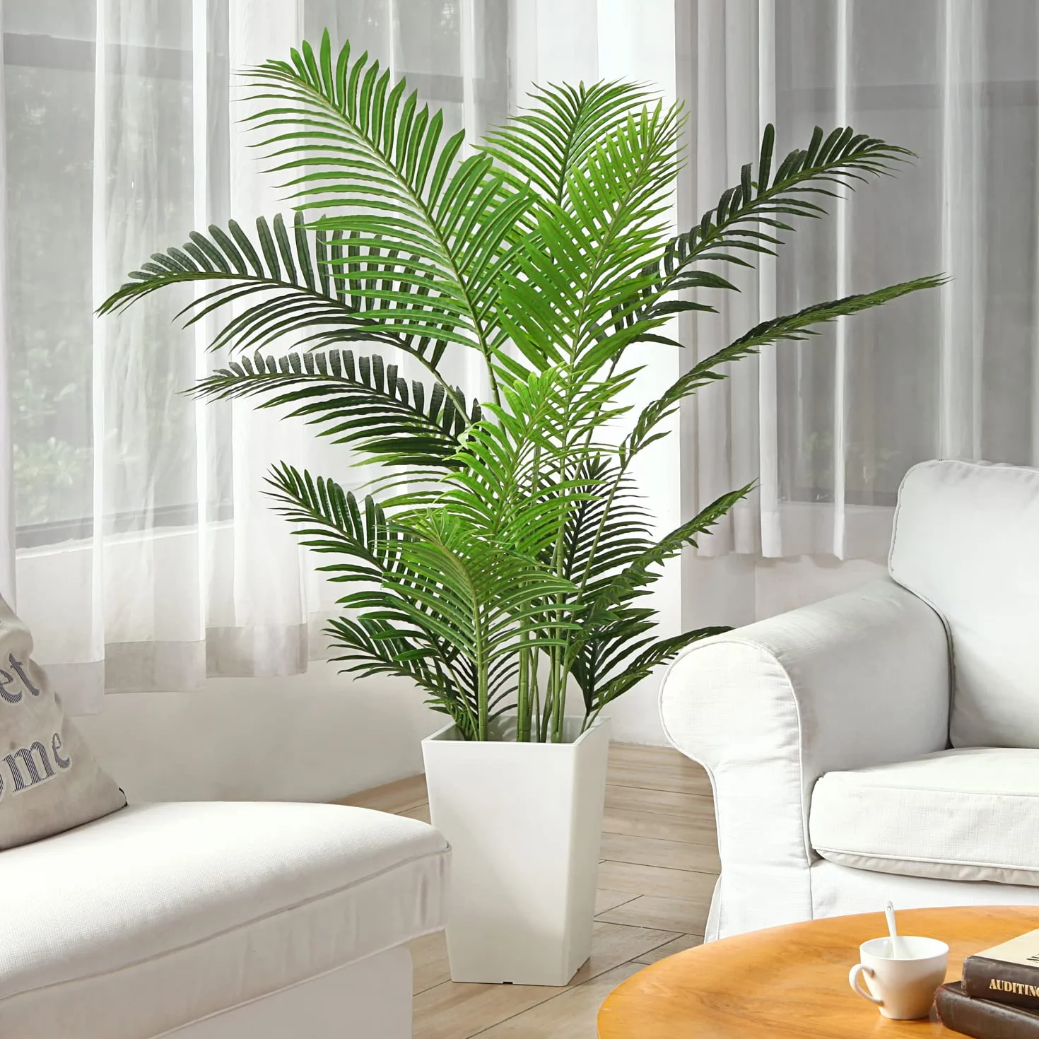 Sztuczna palma Areca 160 cm 17 pni Feaux Dypsis Lutescens do wnętrz i na zewnątrz