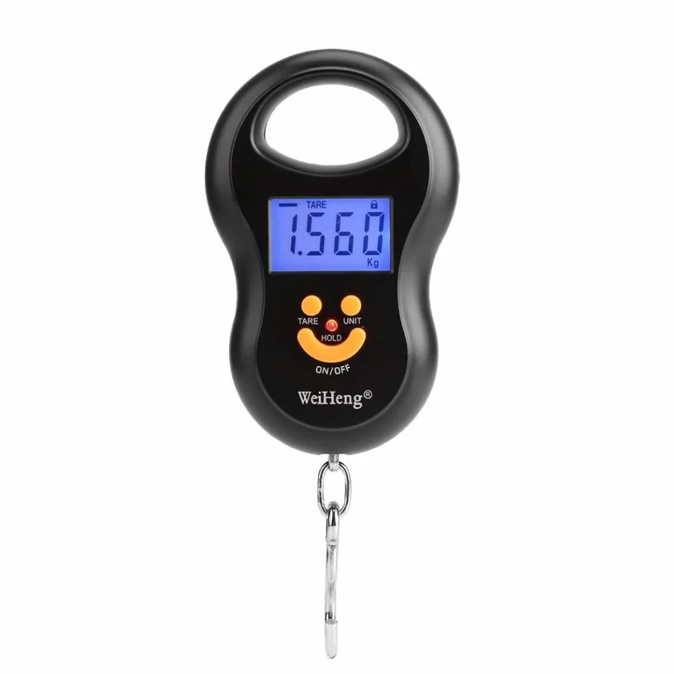 Waga bagażowa, 50 Kg/10G Lcd Cyfrowy Handheld Przenośny Żuraw Elektroniczny Waga Możliwość Powieszenia Hak Do Samolotu Podróży Bagaż Ważenie Domowe Zakupy Wędkarstwo