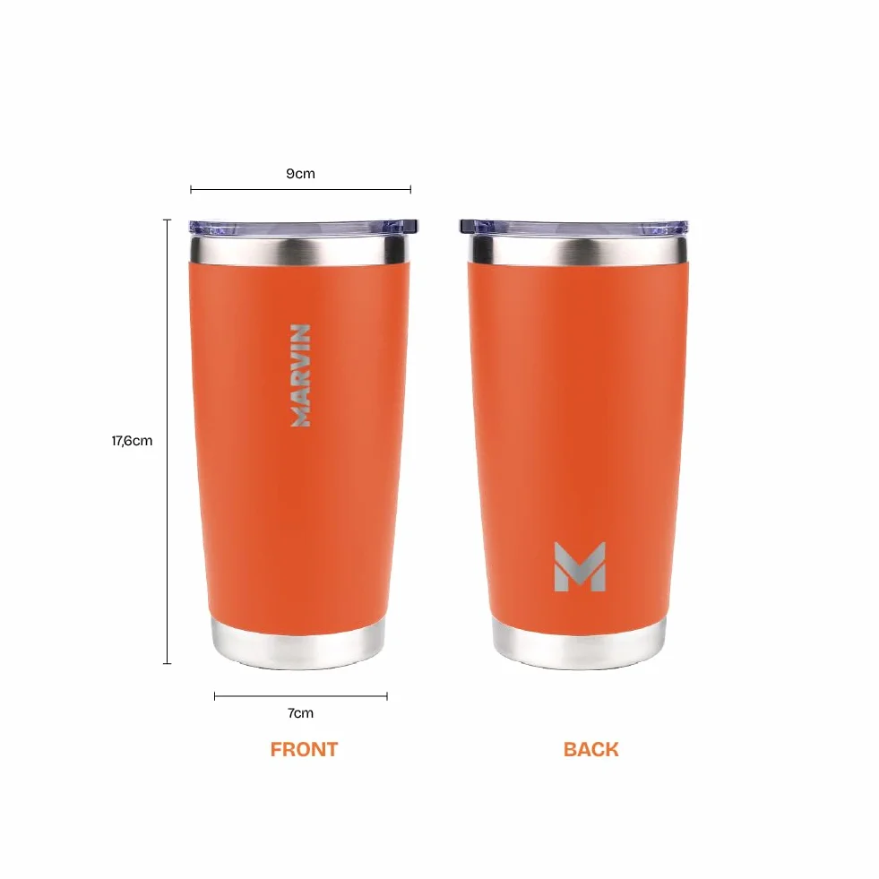 Termo Marvin The Warmed 600 ml termos ze stali nierdzewnej butelka na wodę bez BPA