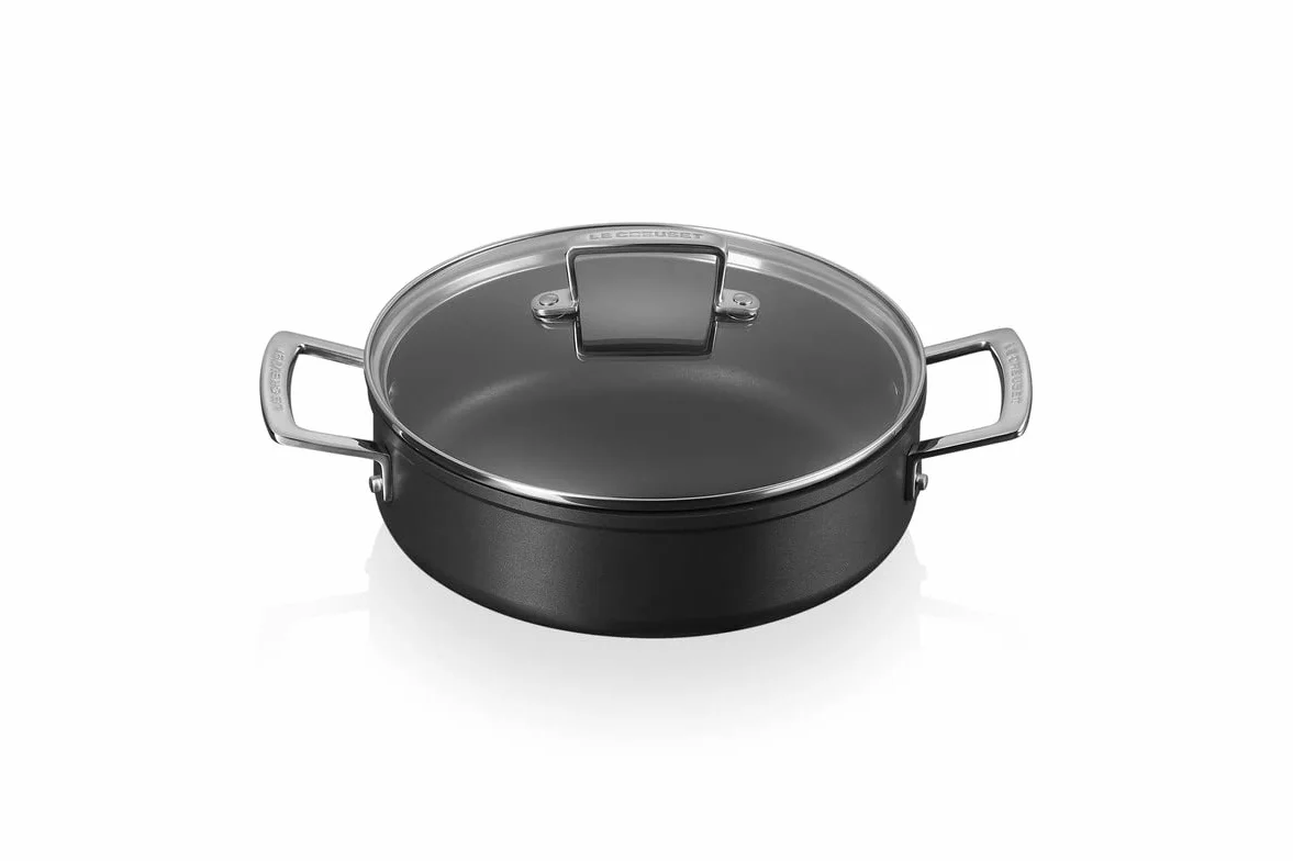 Le Creuset Naczynie Sauteuse Nieprzywierające 28 cm ze Szklaną Pokrywą