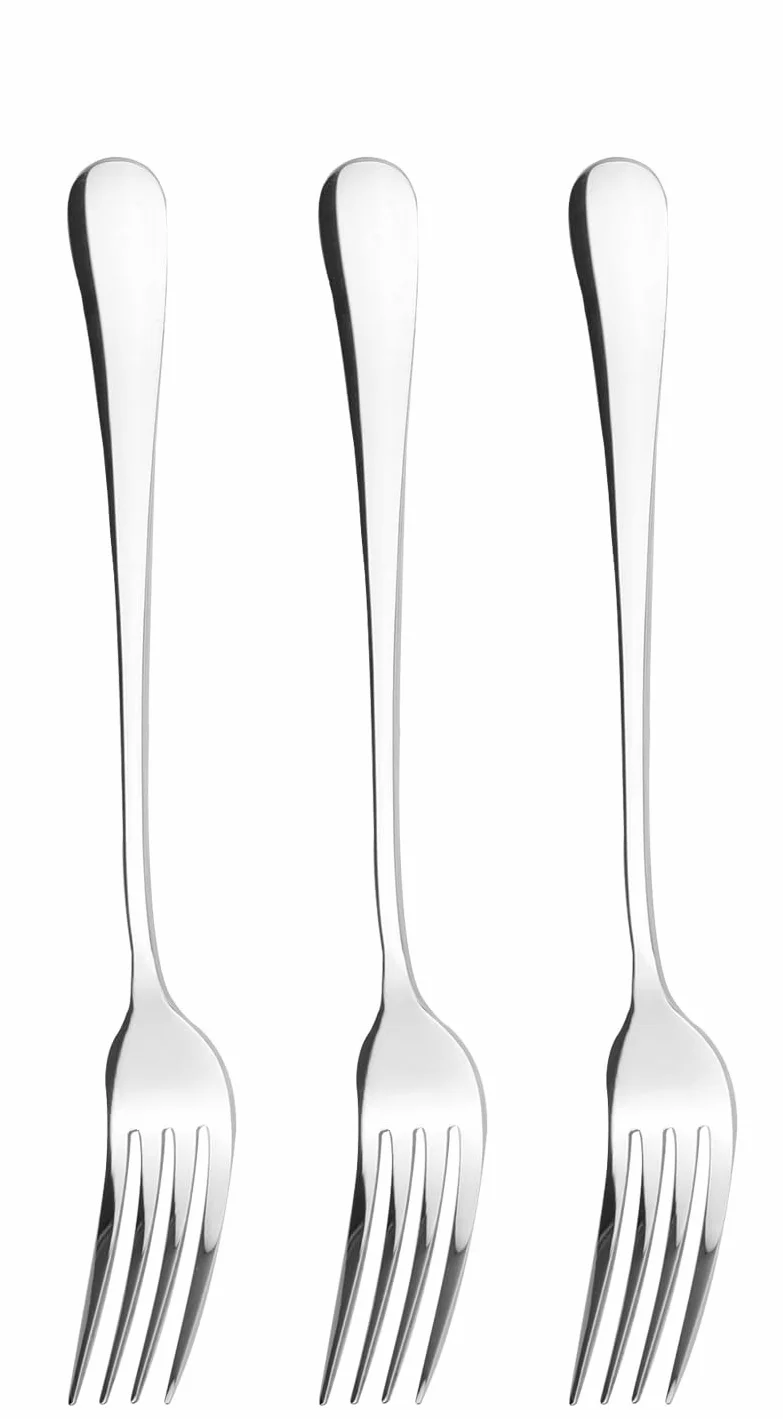 Widelce obiadowe ze stali nierdzewnej 304, 175 cm (6,9"), 3 sztuki