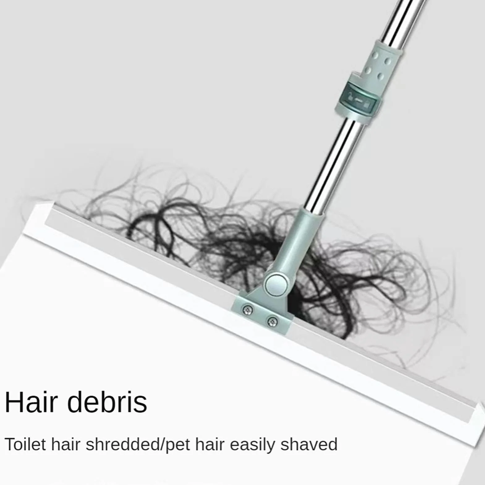 Silicone Broom, Magic Broom Sweepesr, Rubber Broom, Soft Push Broom, Pet Hair Removal Brush, Efficient Hair and Dust Removal Multifunctional Cleaning Tool for Wet Room, Shower, Bathroom, Glass